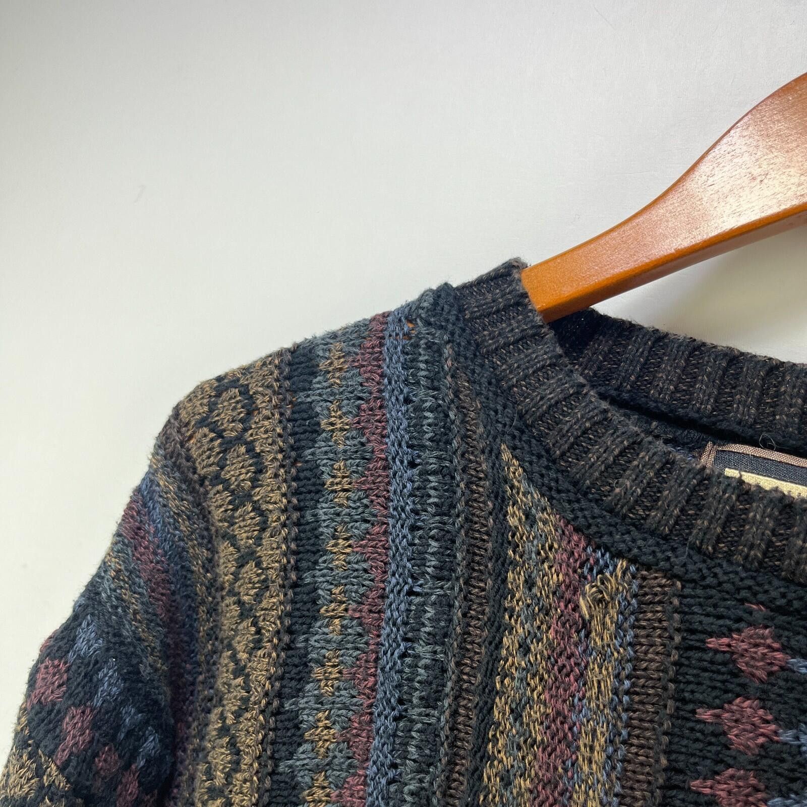 Bachrach Vintage 90s Bachrach Coogi Style 3D Knit Sweater Large Size US L / EU 52-54 / 3 - 7 Thumbnail