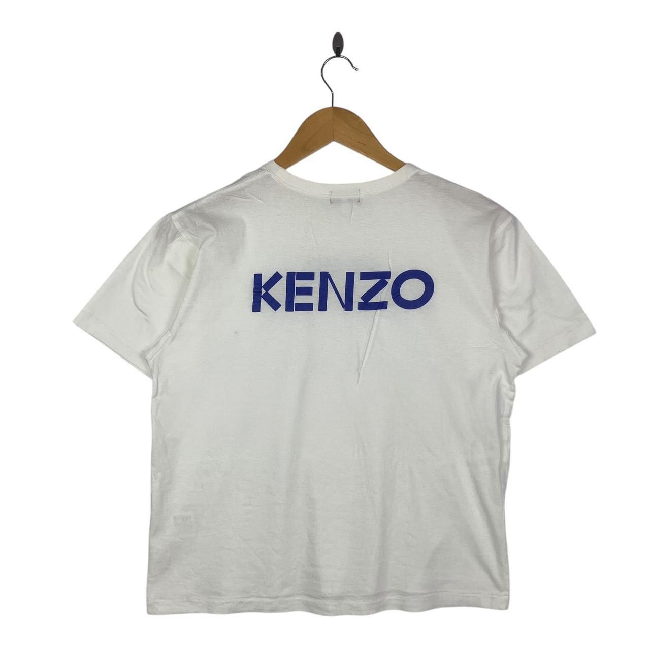 Vintage Vintage KENZO PARIS Double Sided Logo Cropped Top Tee Size US M / EU 48-50 / 2 - 1 Thumbnail