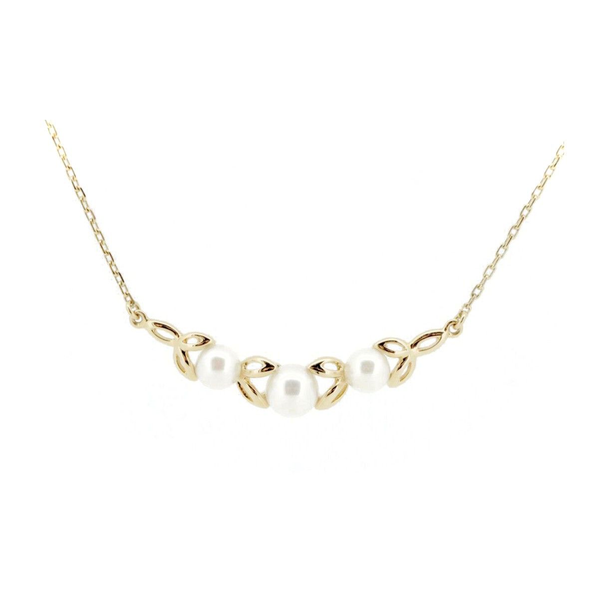 Mikimoto Mikimoto Mikimoto Au750 Pearl Necklace Metal Necklace DUTY FREE for USA Size ONE SIZE - 1 Thumbnail