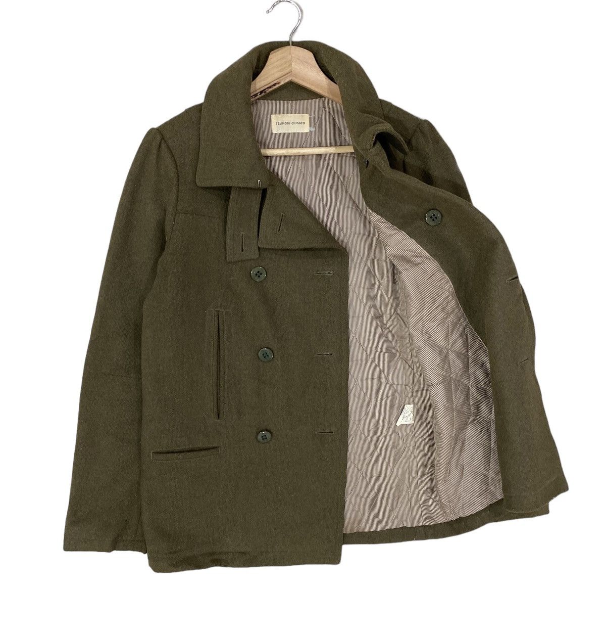Tsumori Chisato 🇯🇵TSUMORI CHISATO PEACOT WOOL DOUBLE BREASTED JACKET Size S / US 4 / IT 40 - 3 Thumbnail