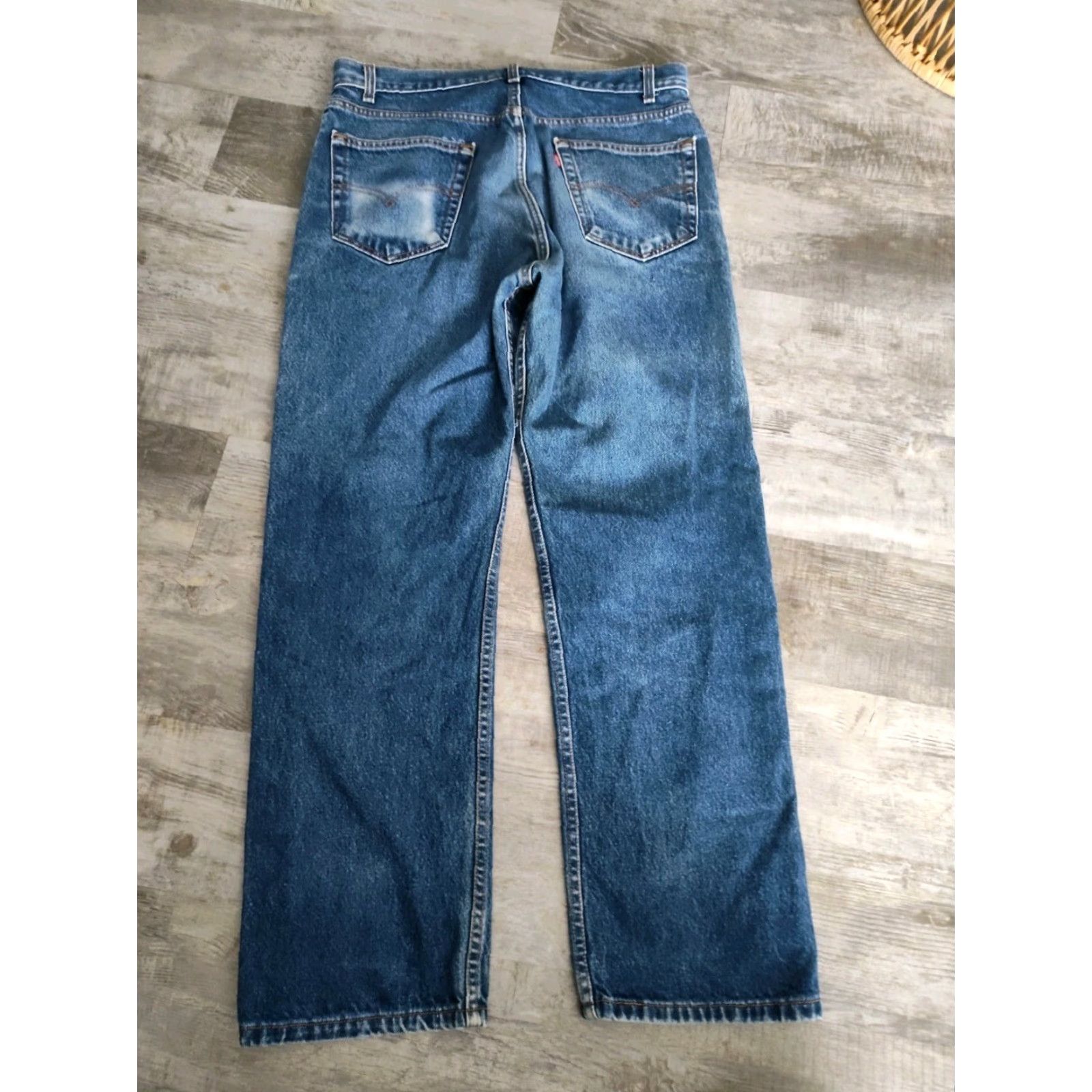 Levi's Vintage Levi's Men’s Jeans 36x30 Straight Fit Distressed 90s Y2K Blue Cotton Size US 36 / EU 52 - 2 Thumbnail