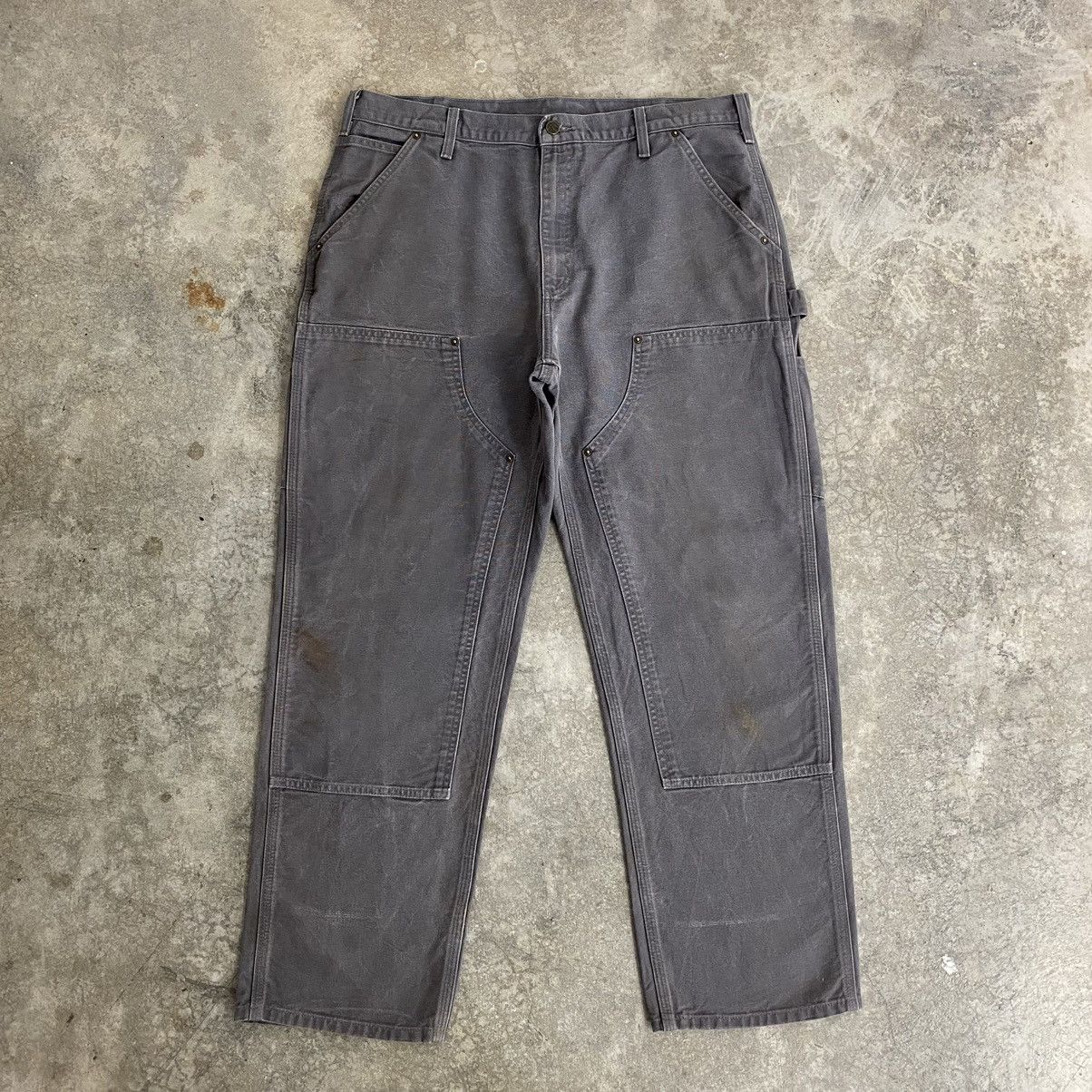 Carhartt Vintage Carhartt Double Knee Gravel Grey Carpenter Pants Size US 36 / EU 52 - 3 Thumbnail