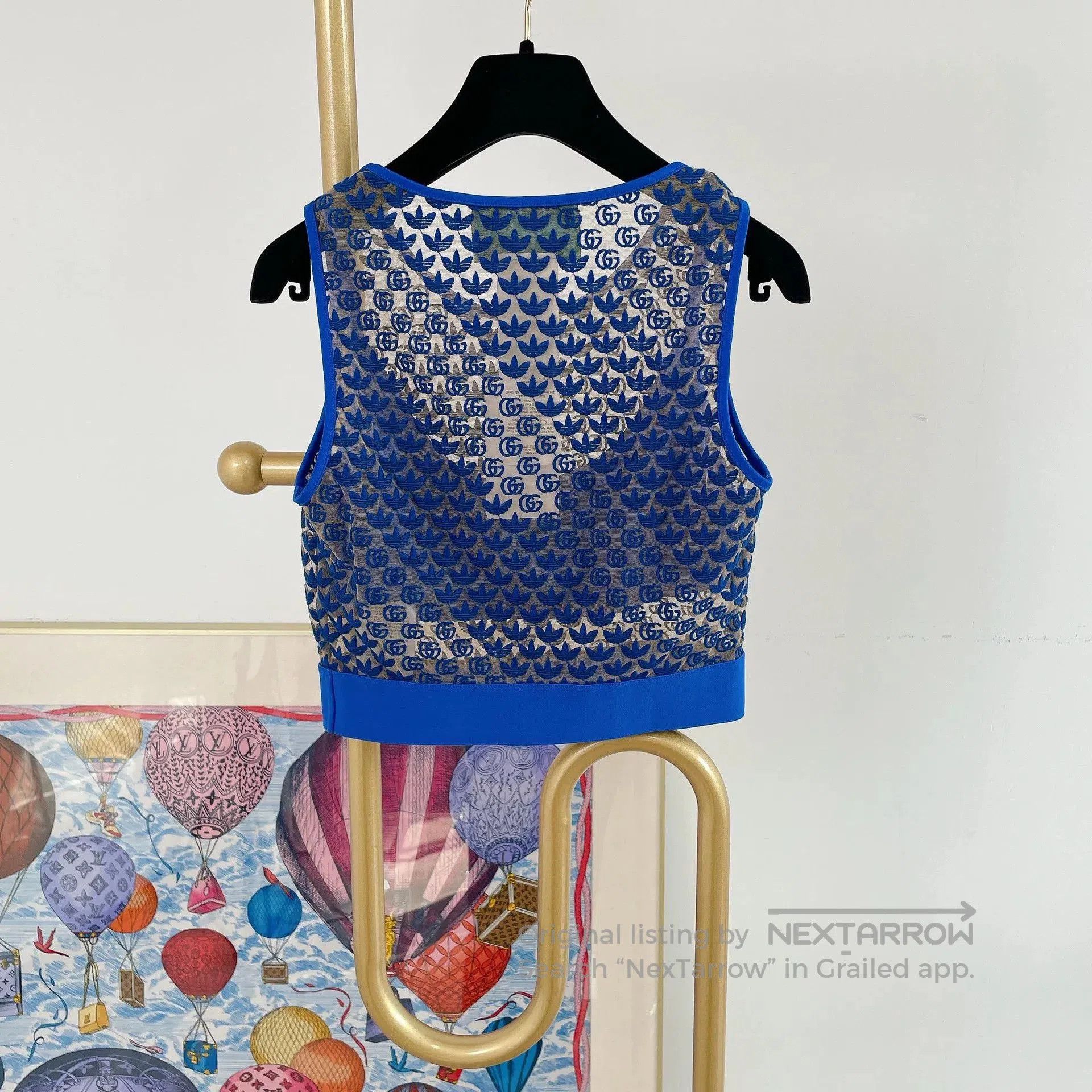 Gucci Gucci Blue Sleeveless Top S. Size S / US 4 / IT 40 - 2 Thumbnail