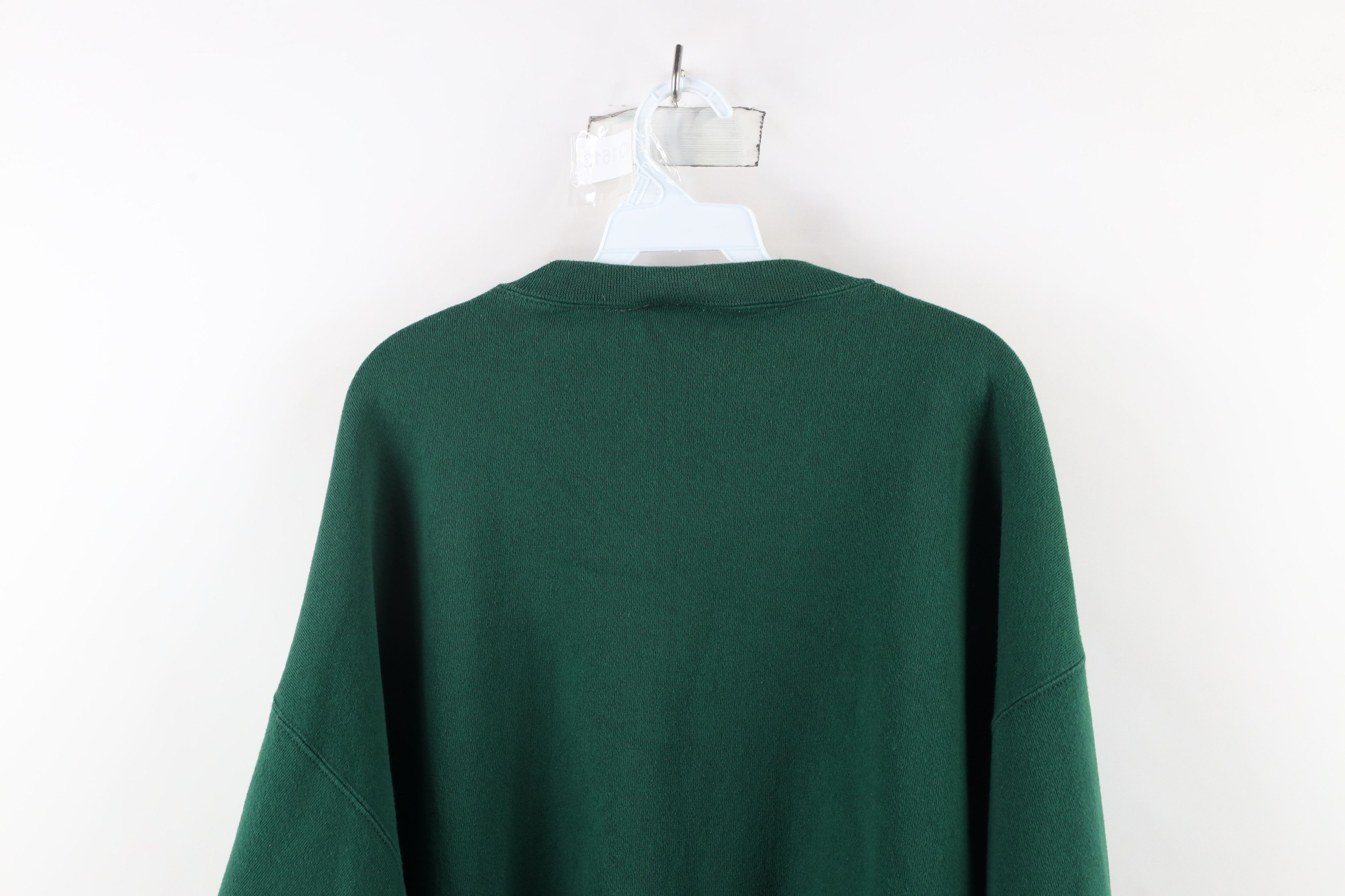 Vintage Vintage 90s Streetwear Heavyweight Sweatshirt Green USA Size US XXL / EU 58 / 5 - 11 Thumbnail