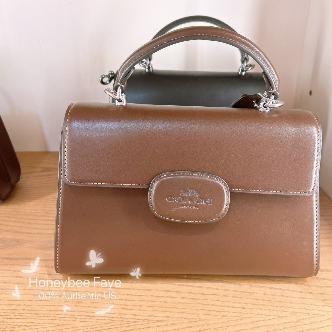Coach Eliza Top Handle Bag Silver/Maple CT852 Size ONE SIZE - 1 Thumbnail