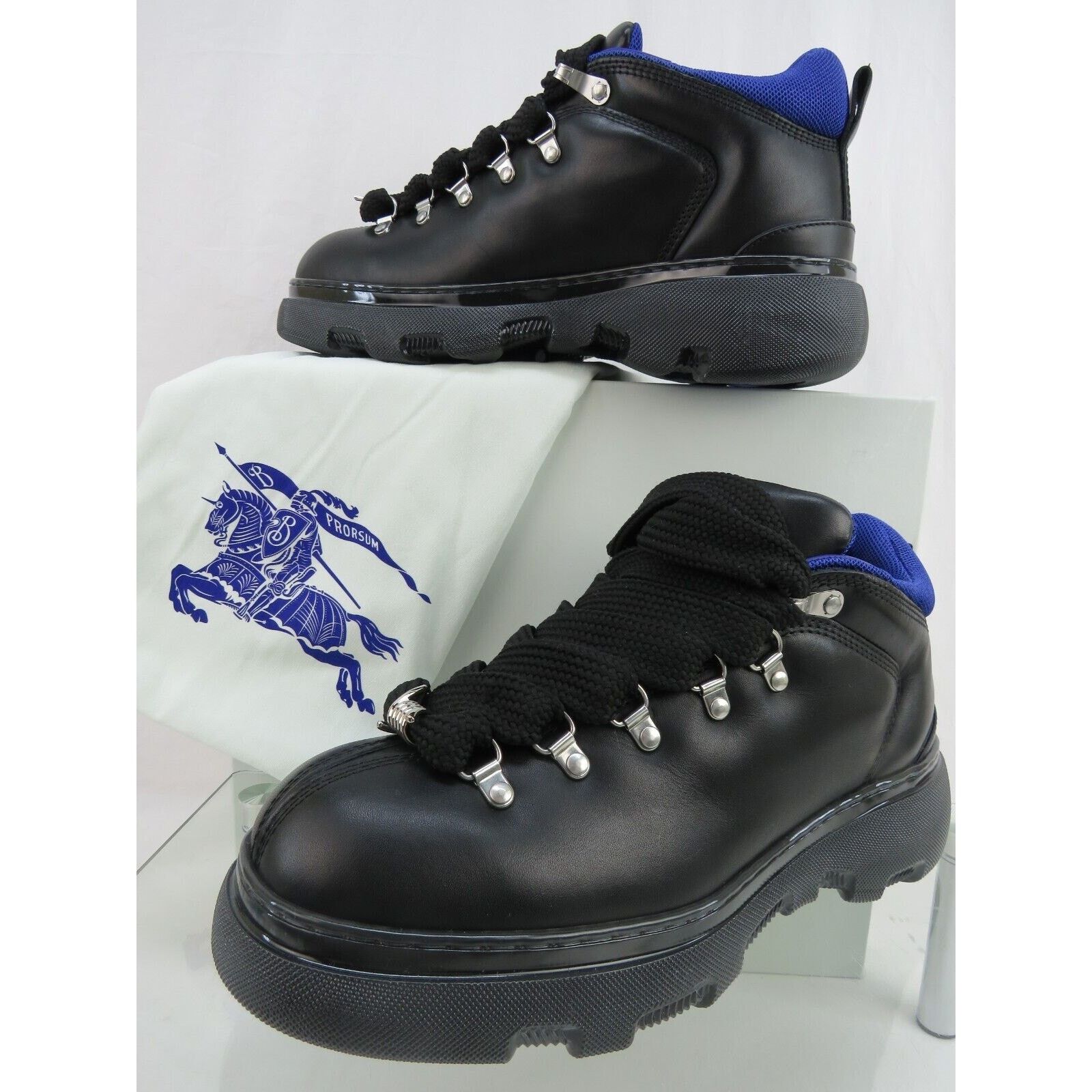 Burberry BURBERRY TREK BLACK LEATHER LACE HIKING BOOTS US 13 46 ITL Size US 13 / EU 46 - 5 Thumbnail