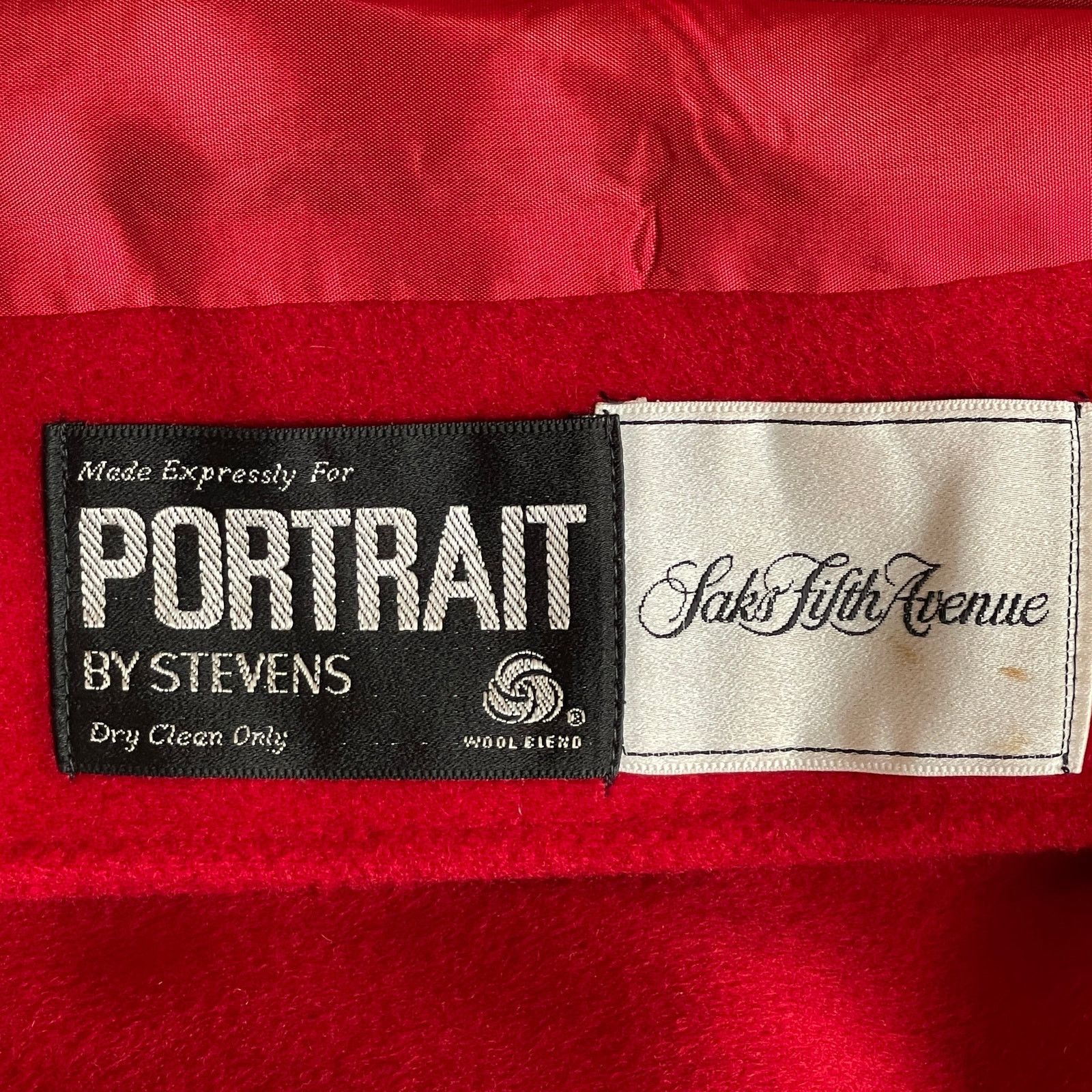 Saks Fifth Avenue VINTAGE 80s Saks 5th Ave Portrait by Stevens Coat Size Large Size L / US 10 / IT 46 - 4 Thumbnail