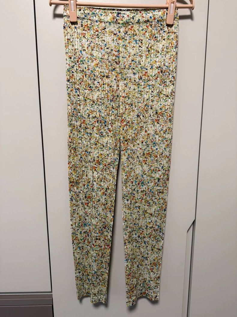 Issey Miyake Issey Miyake size:1 Colored printed trousers Size 42" / US 20 - 1 Thumbnail