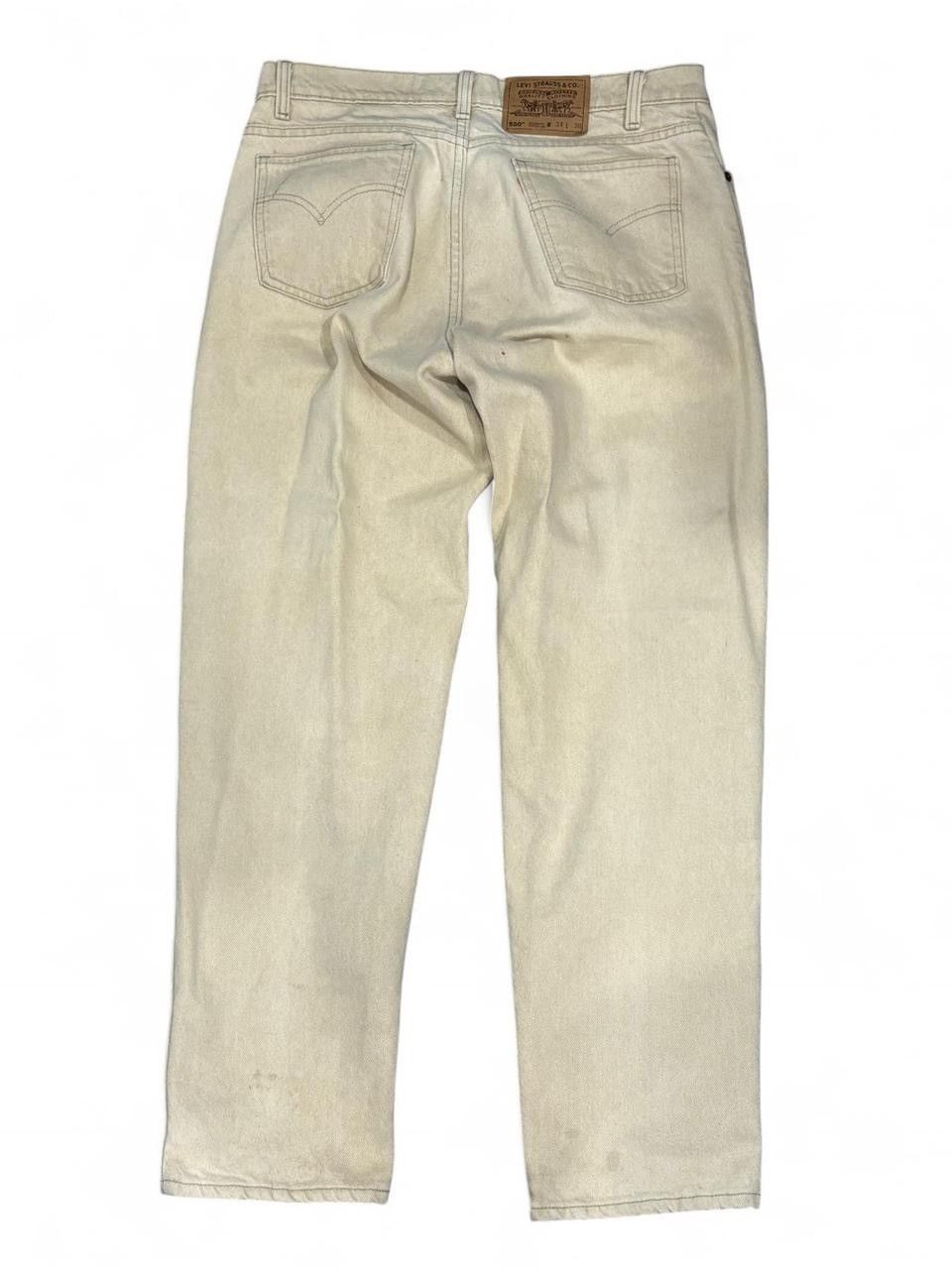 Levi's Cream vintage Levi's 550 jeans Size US 34 / EU 50 - 2 Thumbnail