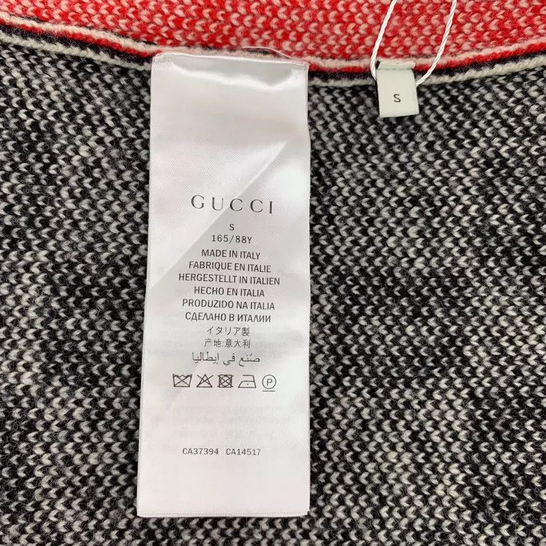 Gucci Gucci Color-blocked plaid pattern inlaid wool V-neck single Size S / US 4 / IT 40 - 6 Thumbnail