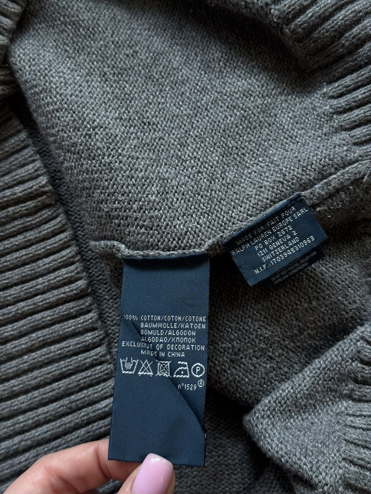 Polo Ralph Lauren Polo Ralph Lauren 2000s vintage 1/3 zip cotton sweater Size US L / EU 52-54 / 3 - 5 Thumbnail