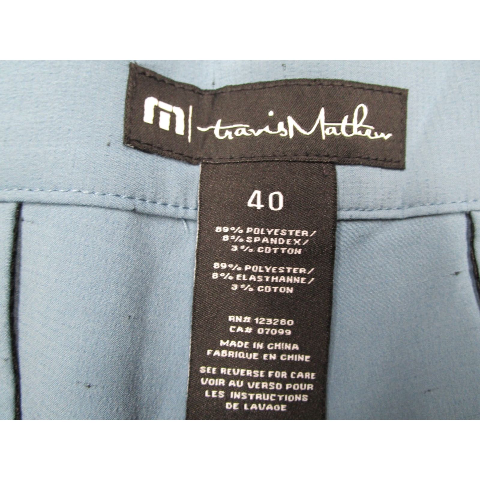 TravisMathew Travis Mathew Shorts Men 40 Blue Pinch Hitter Performance 11" Hybrid Travel Golf Shirt? Size US 40 / EU 56 - 2 Thumbnail