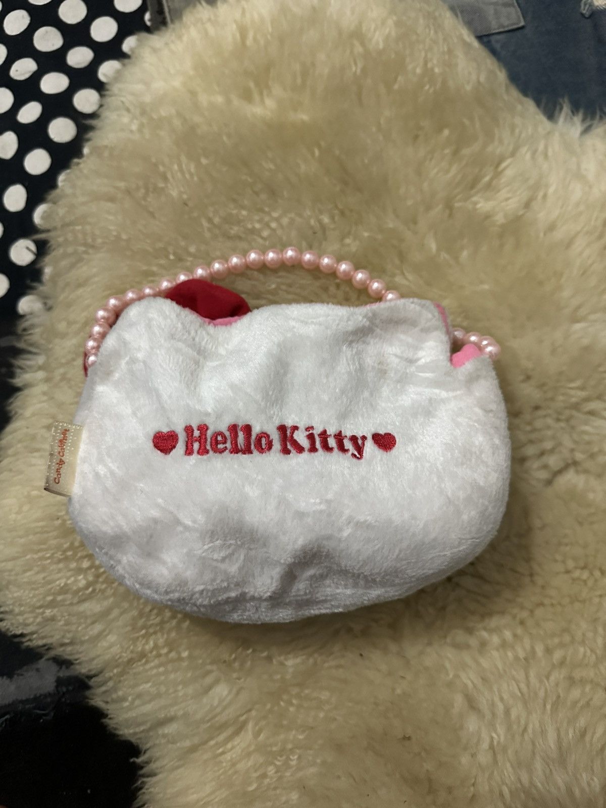 Cartoon Network Cute Hello Kitty Mini Handbag Nice Design Pearl Handle Size ONE SIZE - 3 Thumbnail