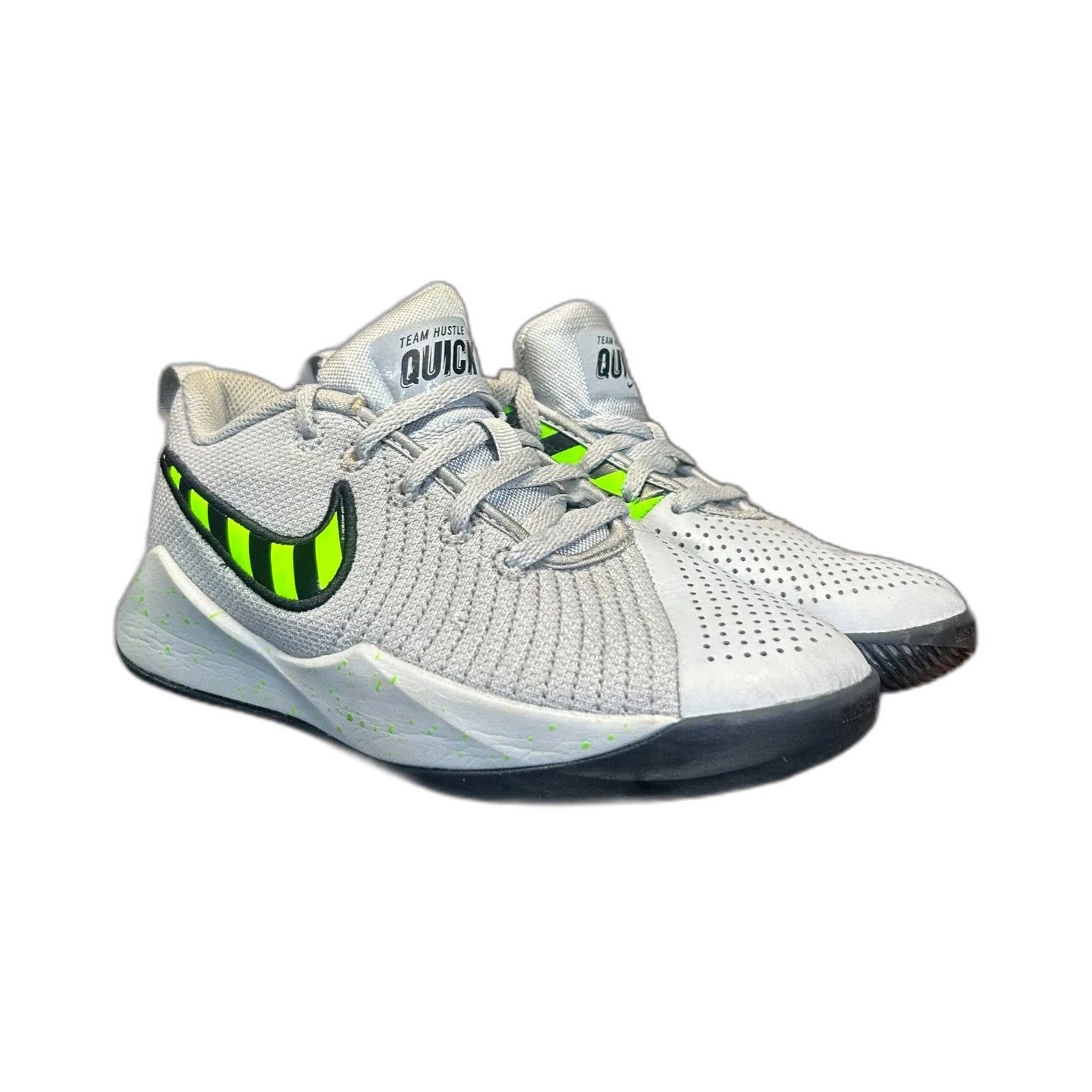 Nike Nike Team Hustle Quick 2 Sport Basketball Shoes Boys Youth S Size US XXS / EU 40 - 2 Thumbnail