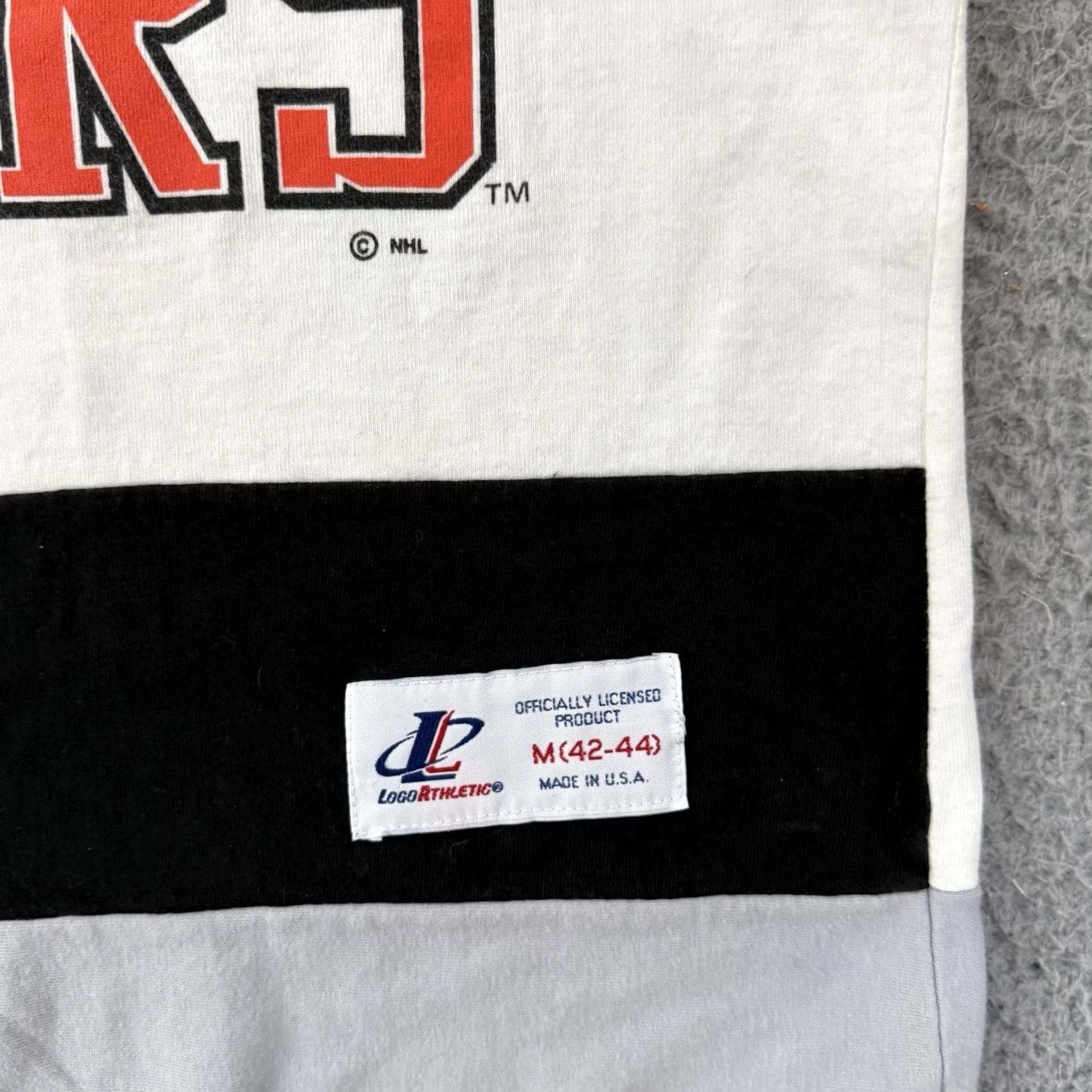 Logo Athletic VINTAGE Logo Athletic Philadelphia Flyers Shirt Mens 90s NHL Hockey White Cotton 90s Theme Size US M / EU 48-50 / 2 - 7 Thumbnail
