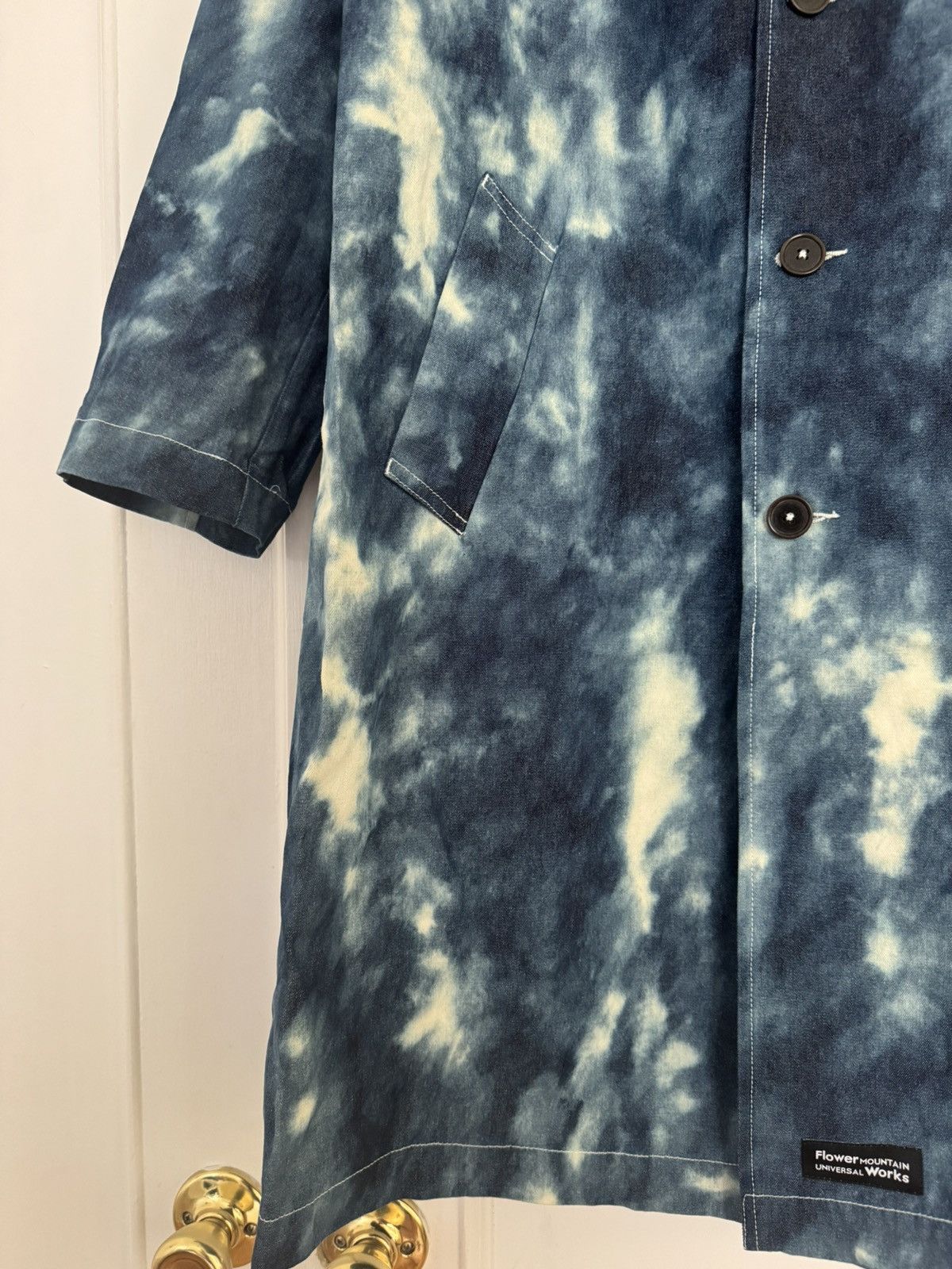 Universal Works Universal Works Long Swing Coat in Indigo Cloud Denim XS NWT Size US XS / EU 42 / 0 - 6 Thumbnail