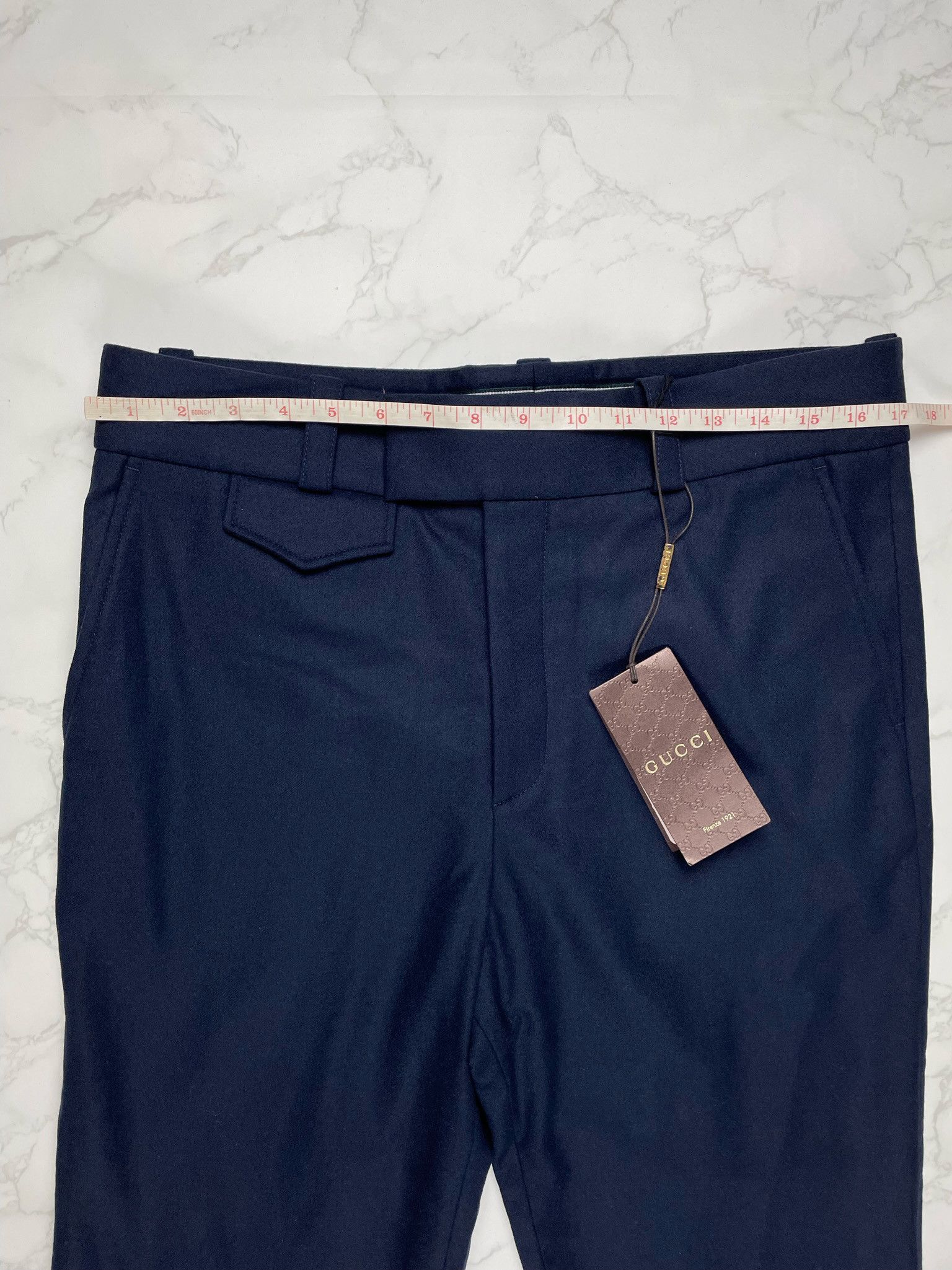 Gucci 🔥75% OFF🔥 [SALE] Gucci Navy Wool Casual Pants Size US 32 / EU 48 - 2 Thumbnail