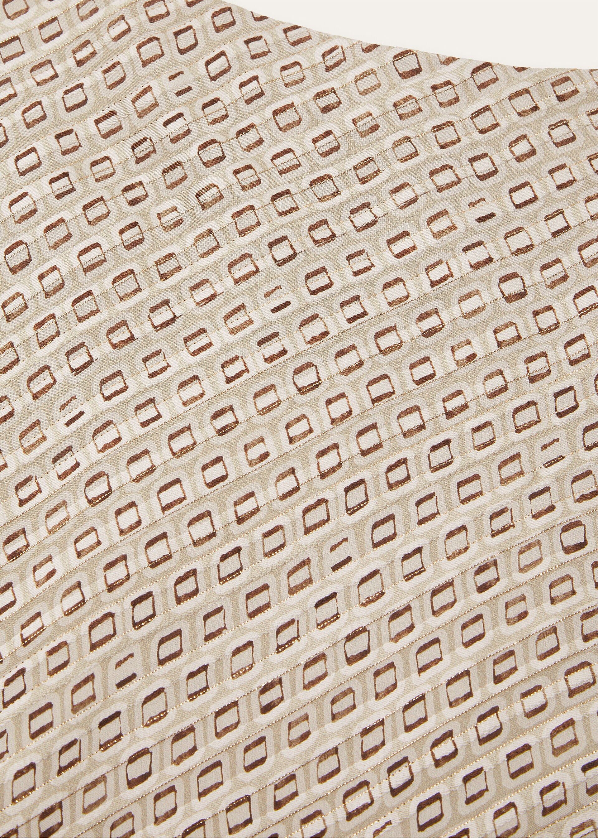 Loro Piana os11x0426 FAQ5894 Erika Skirt in Ivory/Brown Size 26" / US 2 / IT 38 - 7 Thumbnail