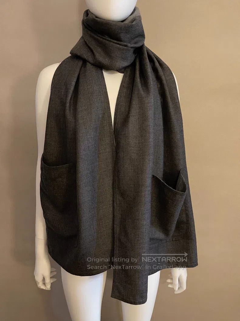 Hermes Hermes Pure Cashmere Double-faced Double-color Pocket Shaw Size ONE SIZE - 1 Thumbnail