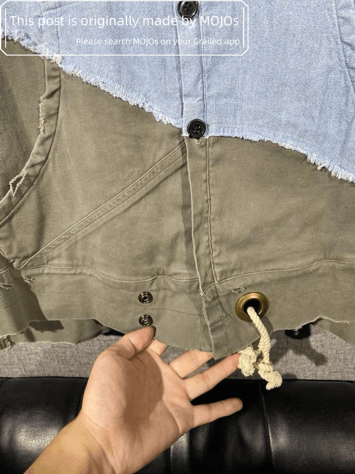 Greg Lauren Sz 3 Greg Denim Joint Military Light Jacket Size US L / EU 52-54 / 3 - 4 Thumbnail