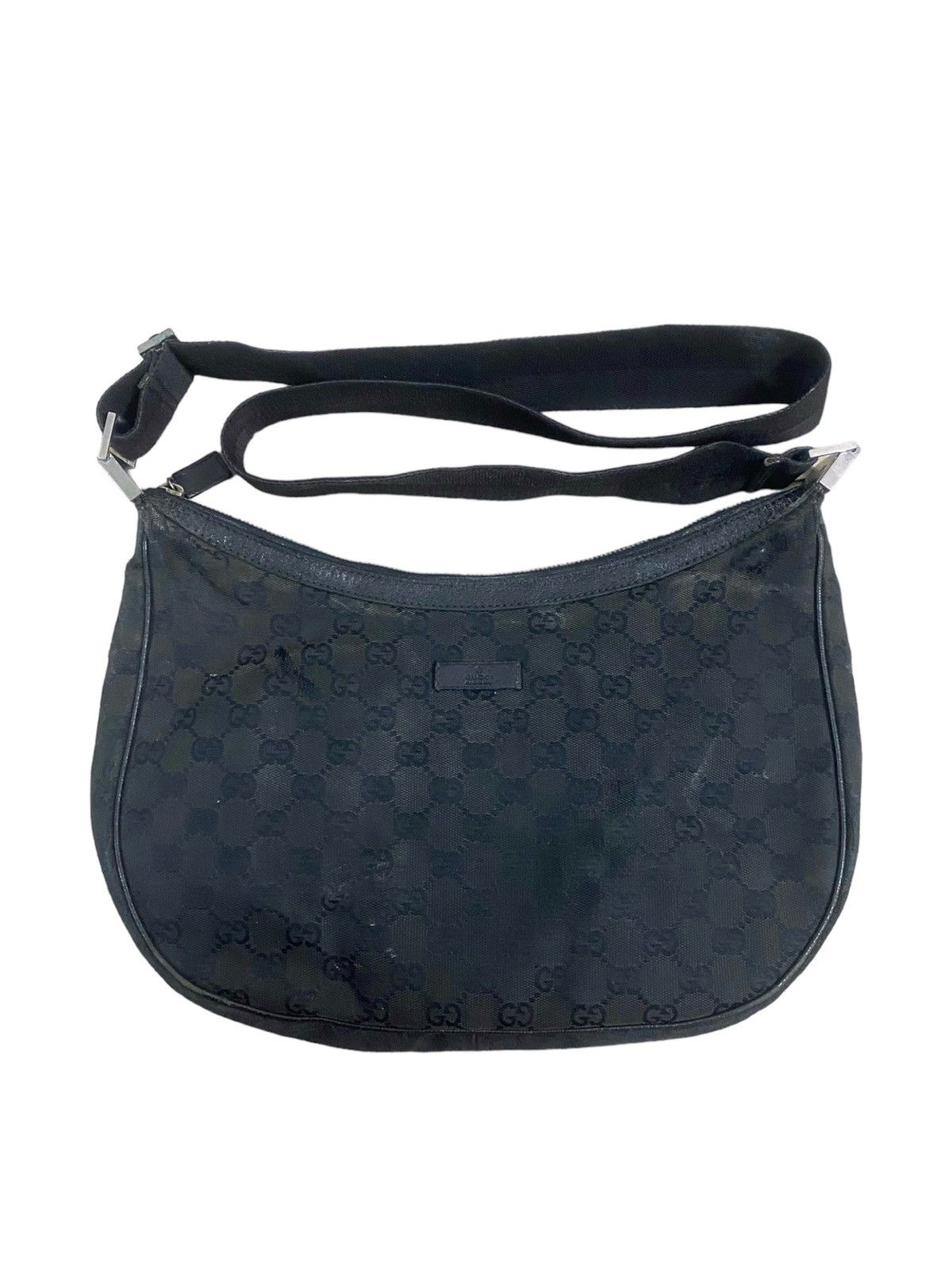 Gucci Vintage Black Monogram Gucci Crossbody Size ONE SIZE - 1 Thumbnail