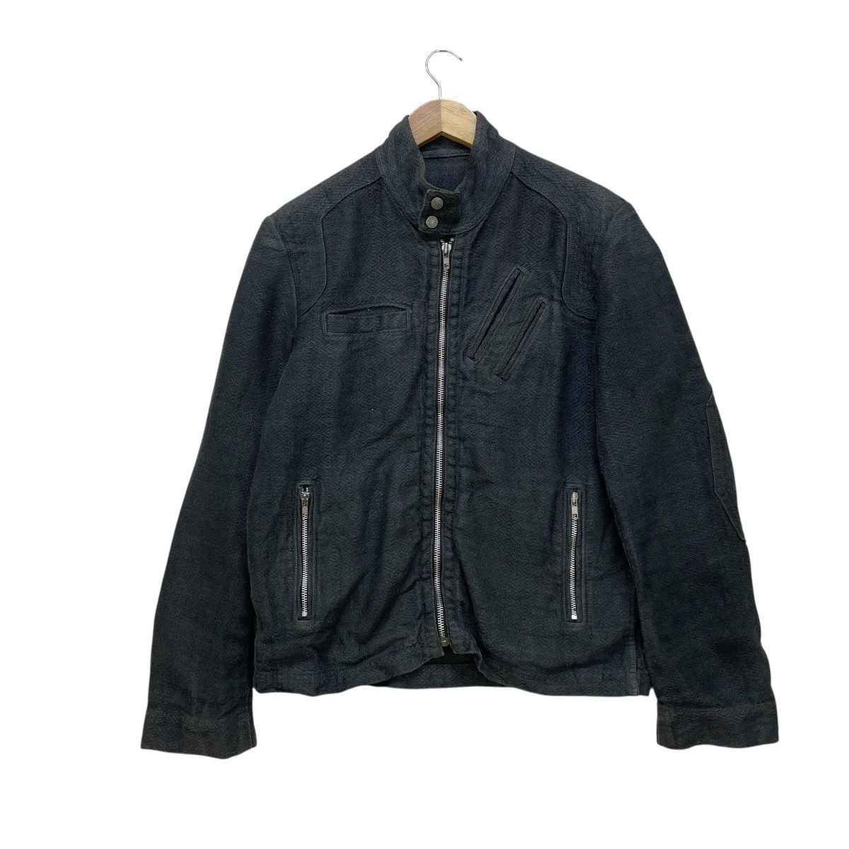 Kapital 💥Avant Garde Hemp Biker Jacket Size US M / EU 48-50 / 2 - 1 Thumbnail