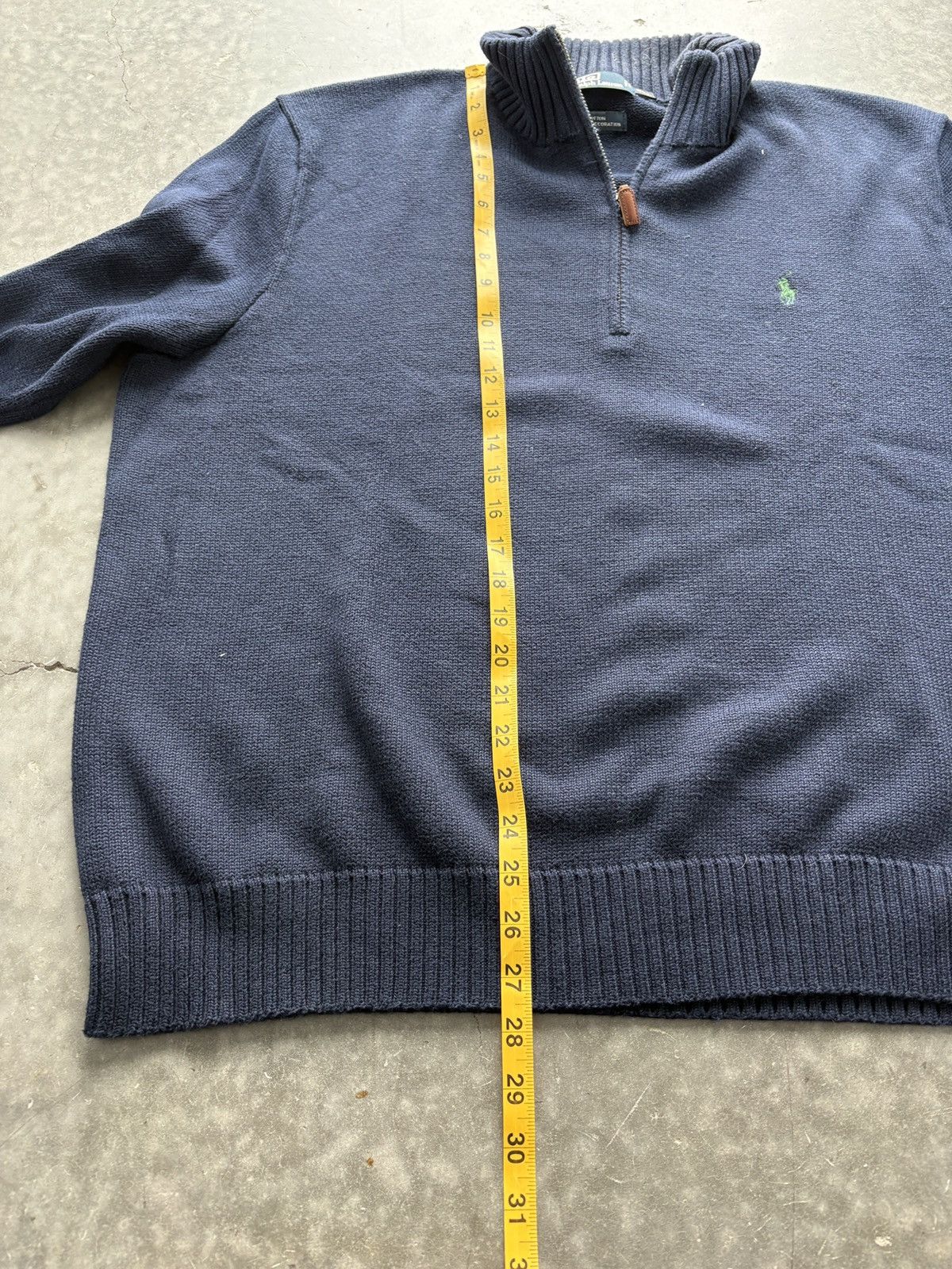 Polo Ralph Lauren Vintage Y2K Polo Ralph Lauren Quarter Zip Knit Sweater Size US XXL / EU 58 / 5 - 6 Thumbnail
