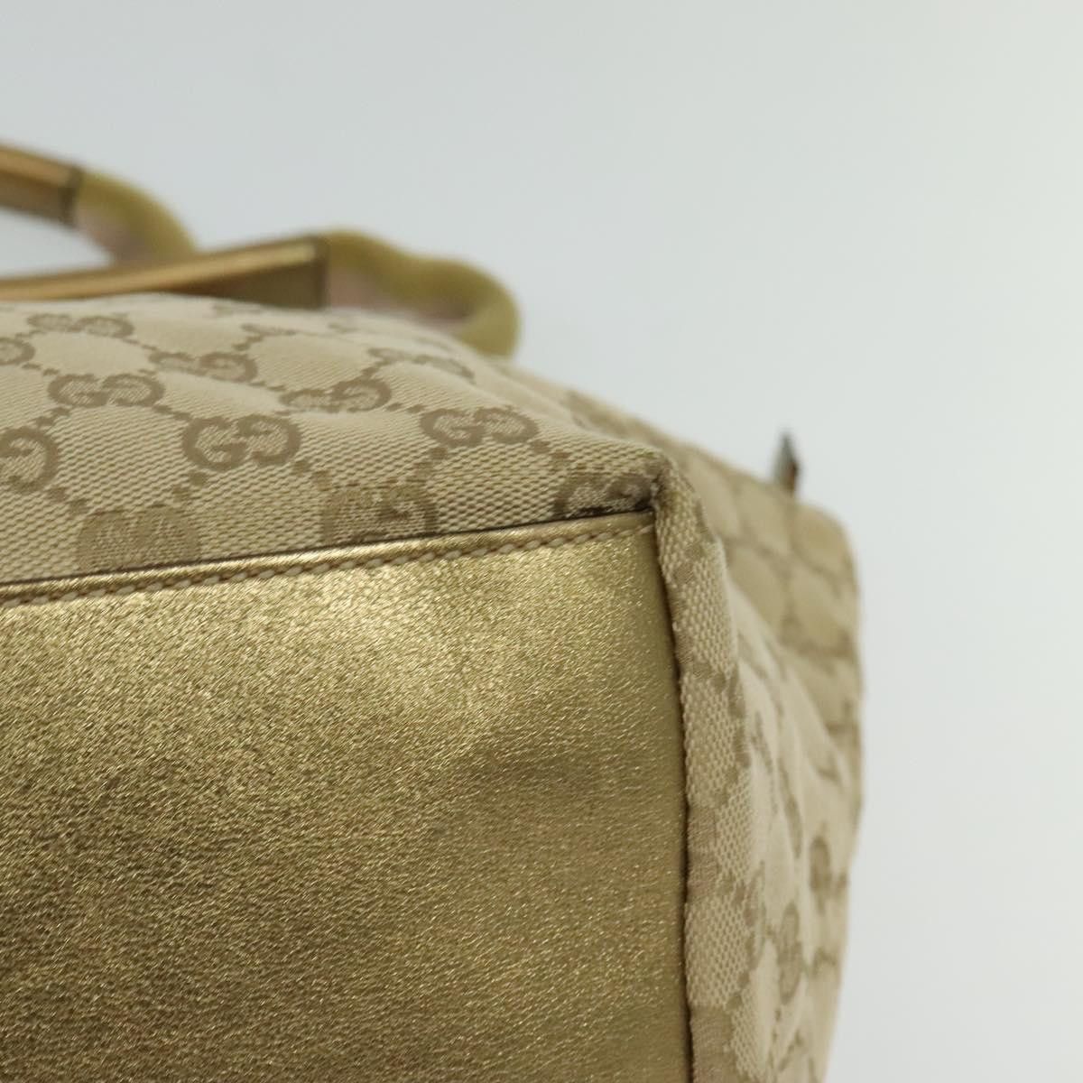 Gucci GUCCI GG Canvas Sherry Line Tote Bag Beige Pink Gold Size ONE SIZE - 13 Thumbnail