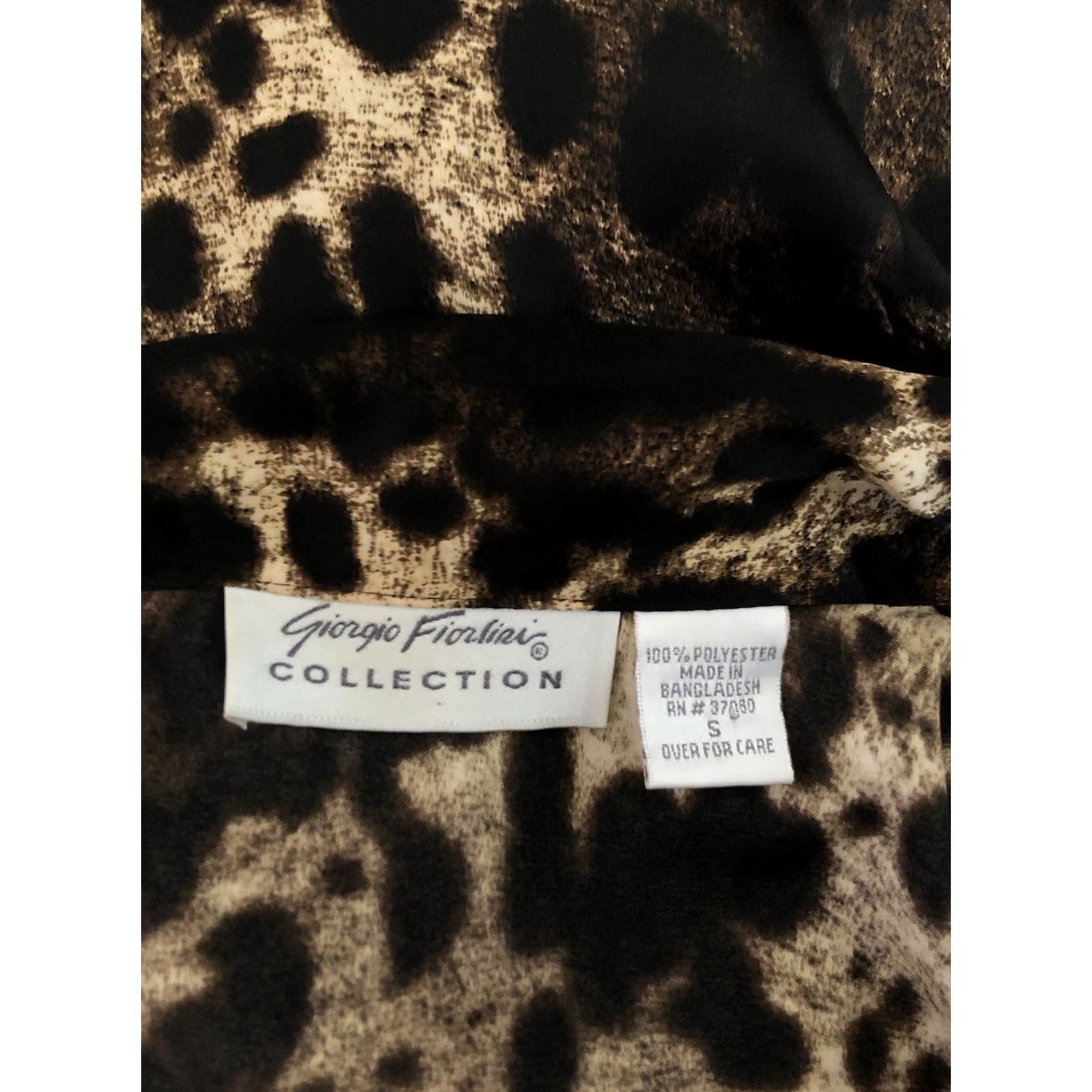 Vintage VINTAGE Giorgio Fiorlini Satin top S leopard cheetah flare long sleeve whimsigoth Glam grunge 90s Womens Size S / US 4 / IT 40 - 4 Thumbnail