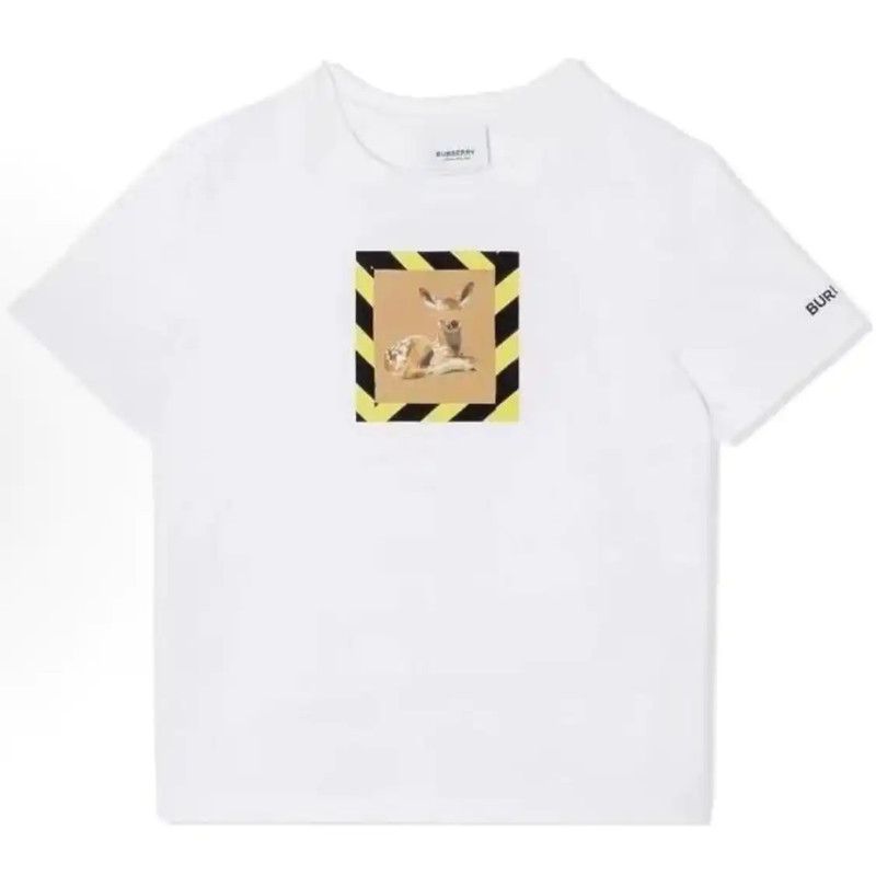 Burberry Burberry White Cotton Men's T-Shirt Size US M / EU 48-50 / 2 - 1 Thumbnail