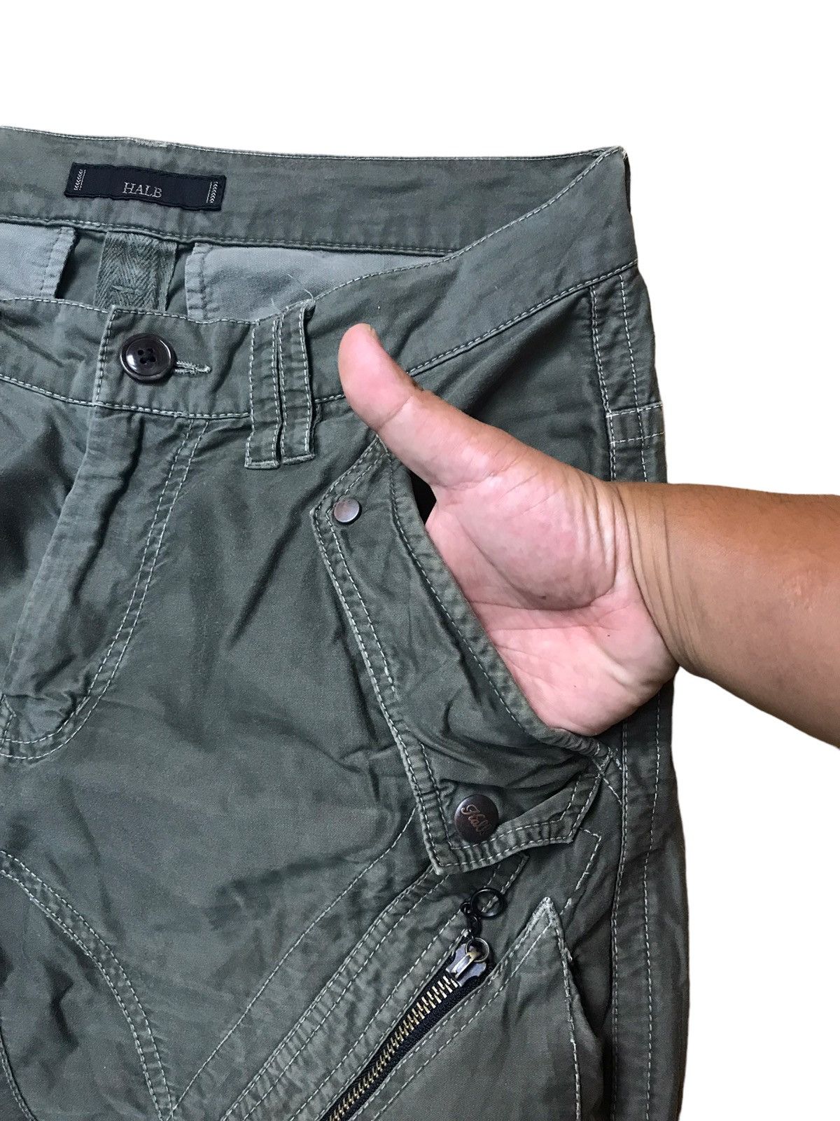 If Six Was Nine × Japanese Brand × KMRii HALB TACTICAL POCKET CARGO PANT Size US 32 / EU 48 - 9 Thumbnail