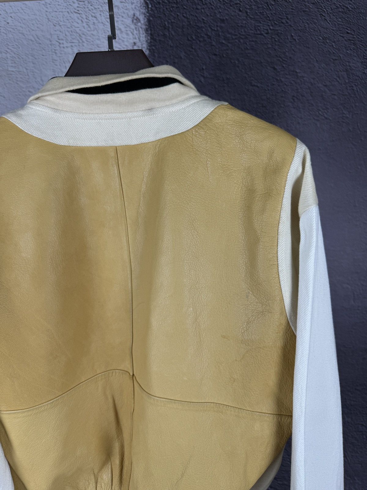 GF Ferre Gianfranco Ferre leather canvas made in Italy jacket rare Size US M / EU 48-50 / 2 - 17 Thumbnail