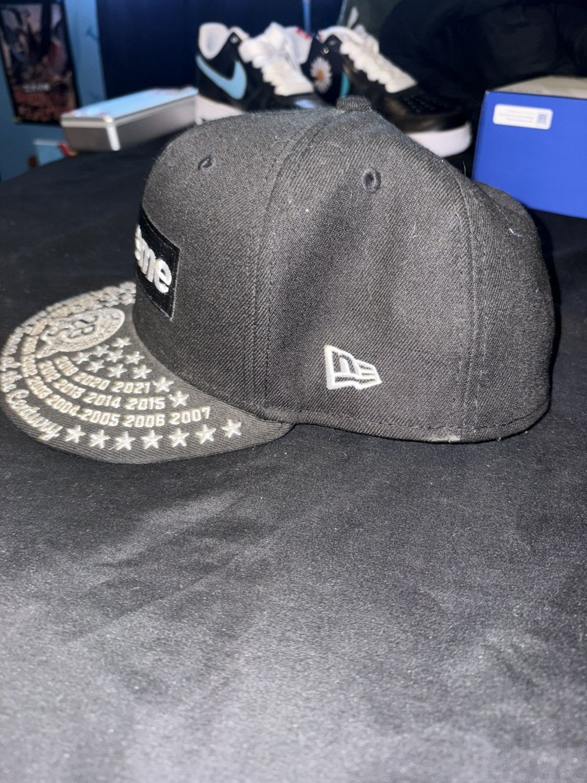 New Era × Supreme Supreme box logo “TOC”, “NE” fitted hat Size 32 - 2 Thumbnail