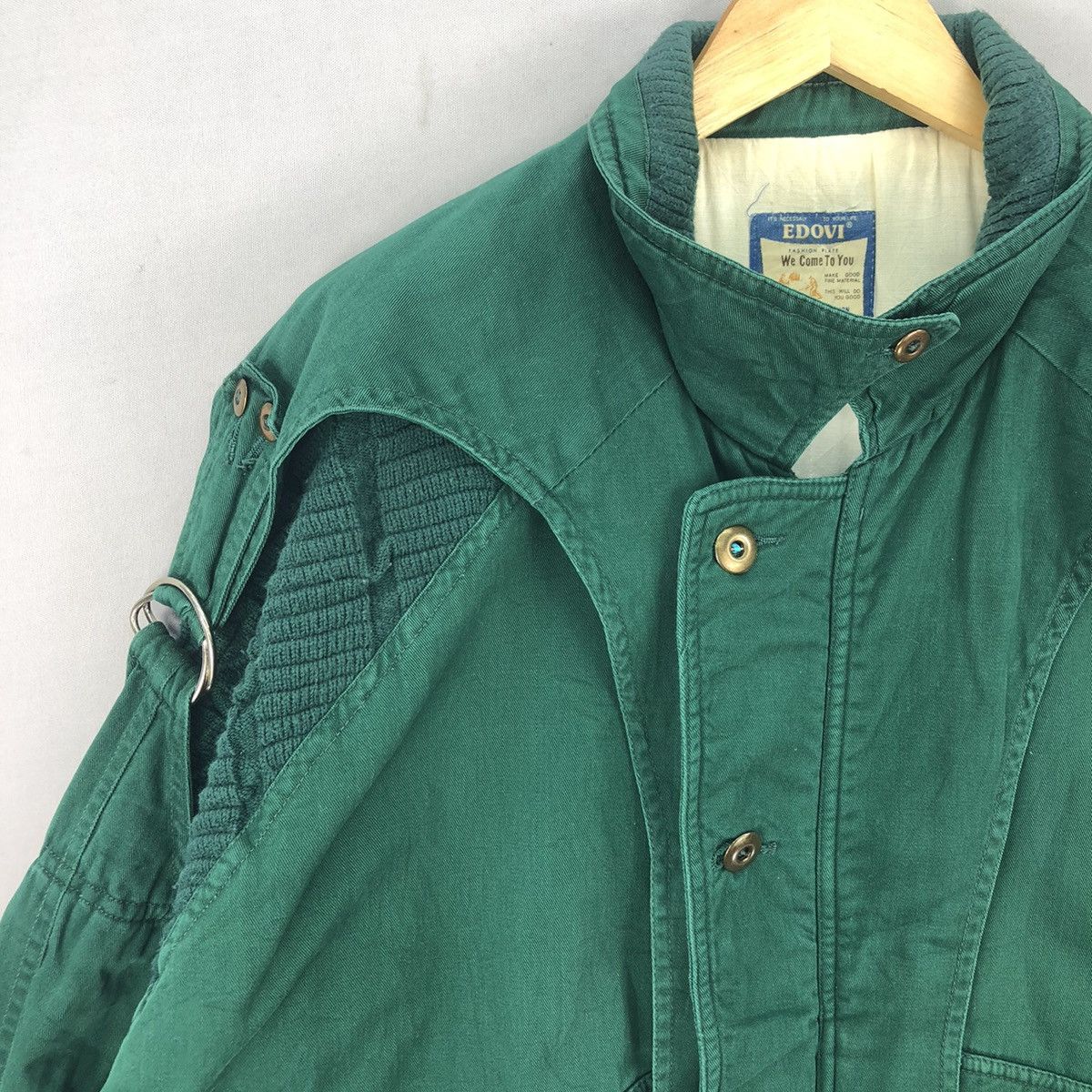 Japanese Brand Vintage 80’s Edovi Special Edition Parachute Bomber Jacket Size US XXL / EU 58 / 5 - 2 Thumbnail