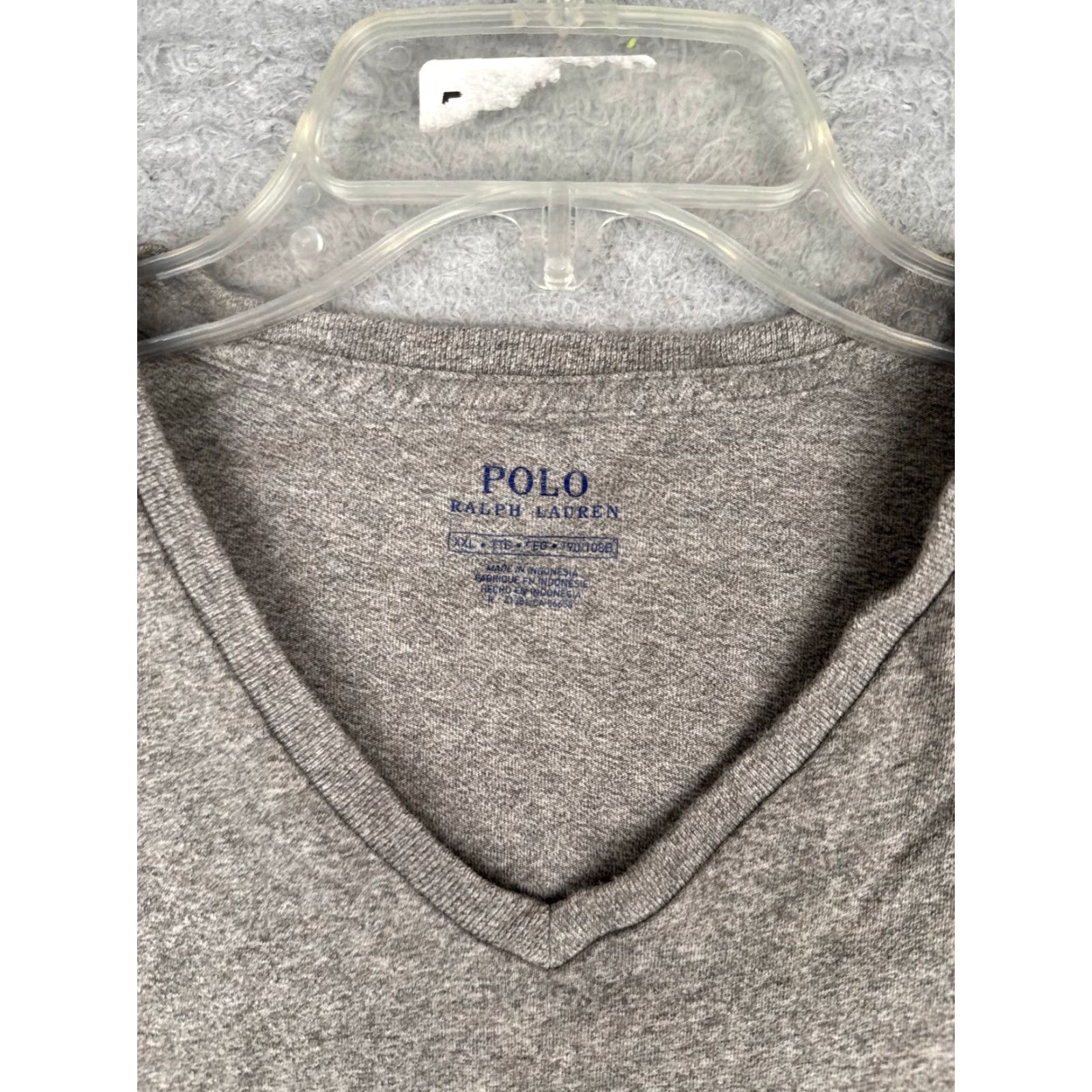 Ralph Lauren Ralph Lauren Polo Shirt Men 2XL Gray Cotton Short Sleeve V-Neck Embroidered Pony Jersey Size US XXL / EU 58 / 5 - 7 Thumbnail