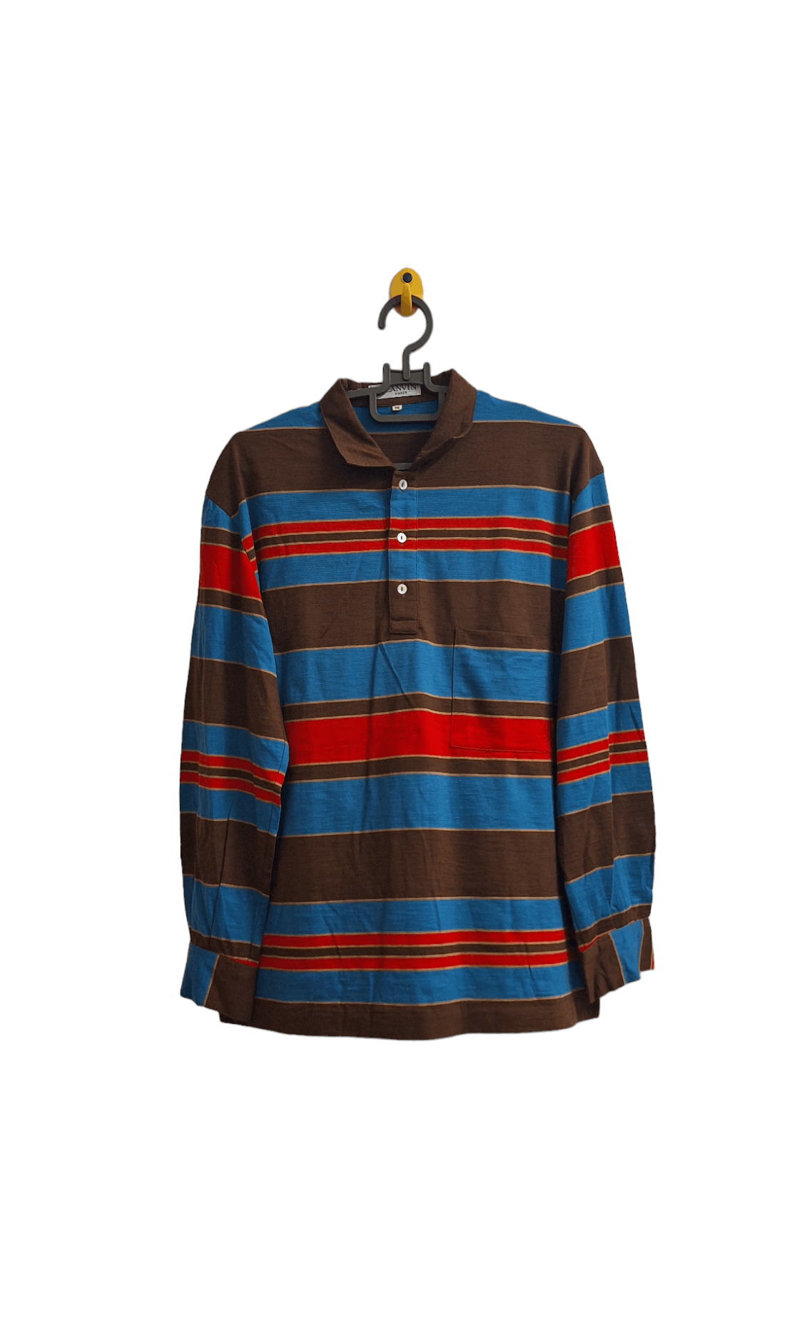 Lanvin Vintage Lanvin Single Pocket Longsleeve Shirt Size US L / EU 52-54 / 3 - 1 Thumbnail