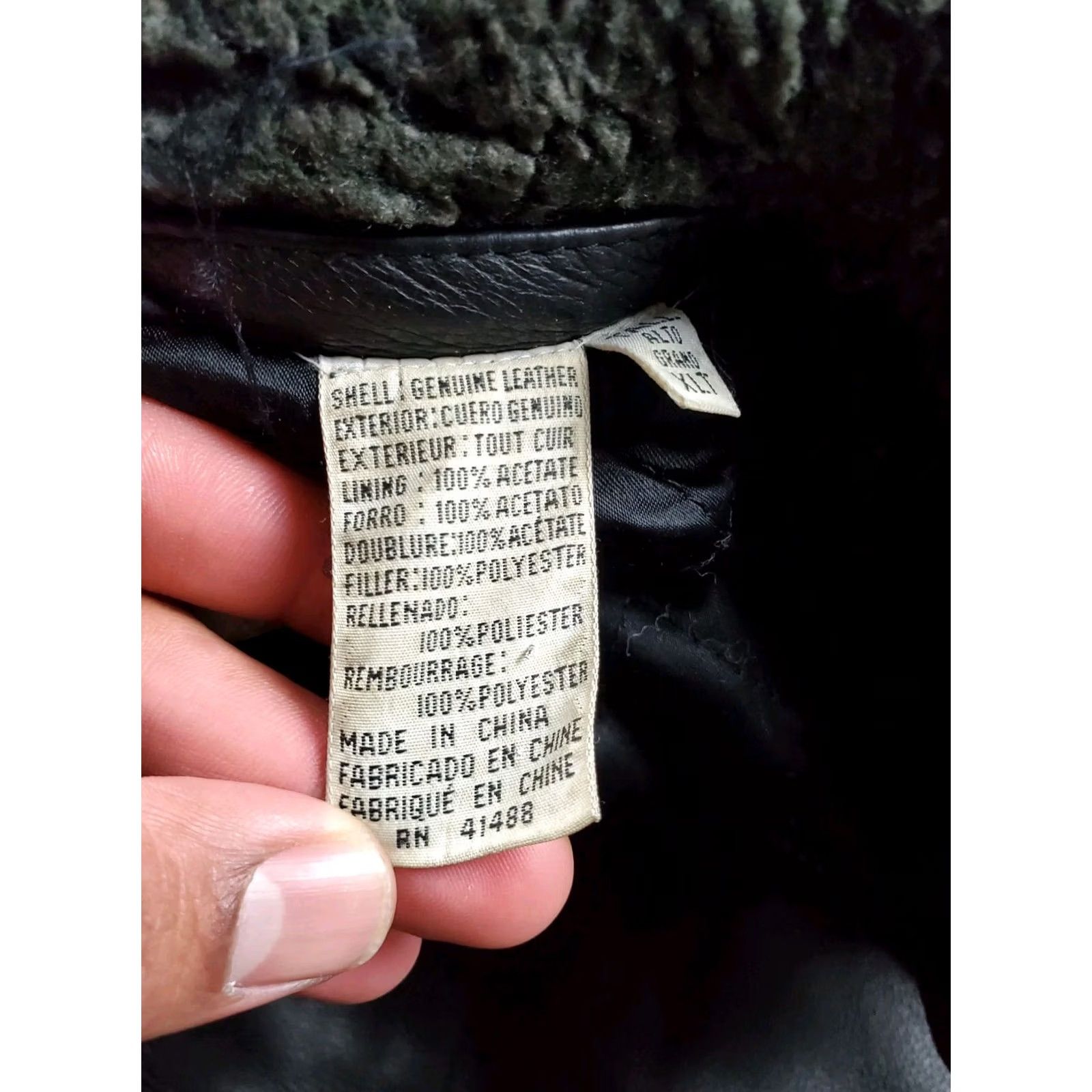 Vintage VINTAGE Paradox Leather Jacket XLT Mens Black Lined Full Zip Pockets Size US XL / EU 56 / 4 - 6 Thumbnail