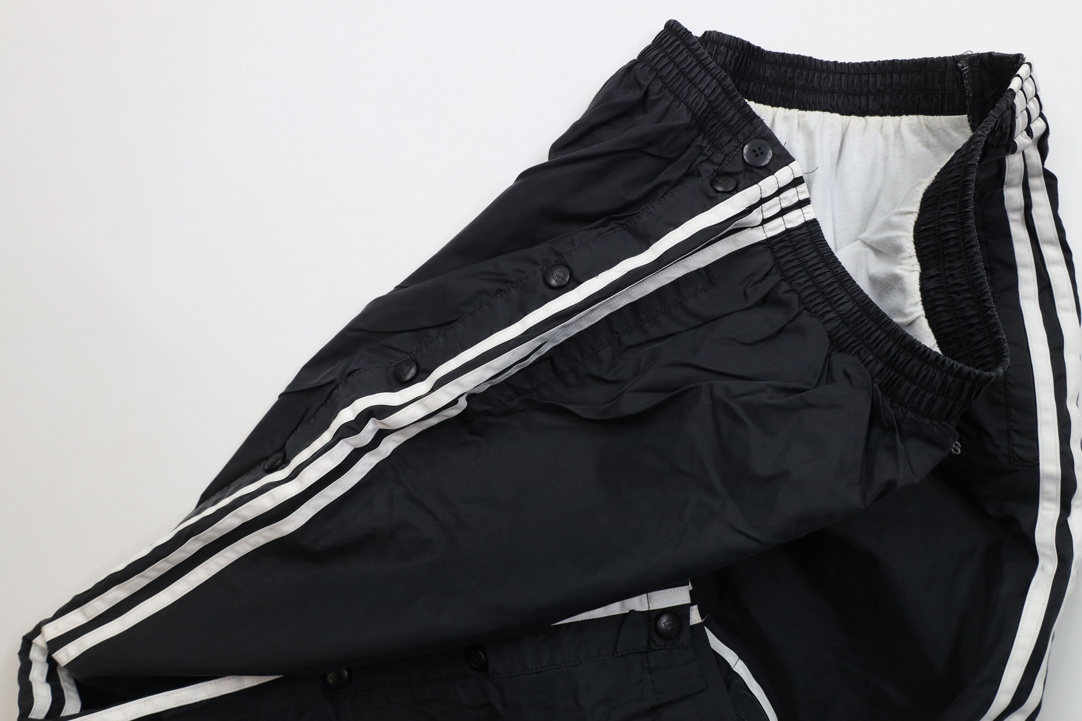 Adidas Vintage 90s Adidas Lined Wide Leg Tearaway Windbreaker Pants Size US 34 / EU 50 - 8 Thumbnail