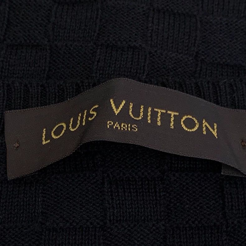 Louis Vuitton Louis Vuitton Black checkerboard cotton crewneck long-slee Size US XS / EU 42 / 0 - 6 Thumbnail