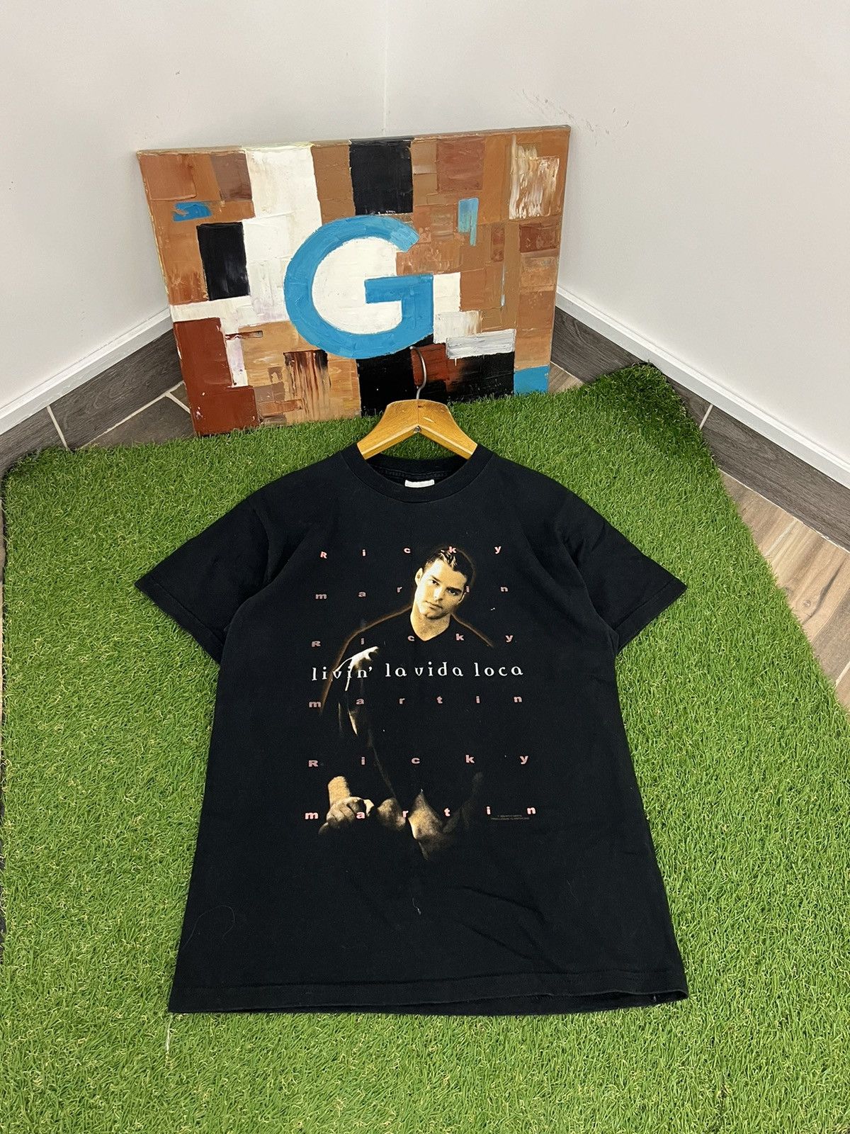 Designer × Rap Tees × Vintage Vintage Ricky Martin Live Tour Tee 