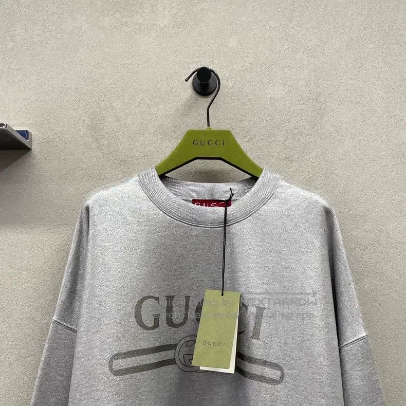 Gucci Gucci Silver long-sleeved sweatshirt Size US M / EU 48-50 / 2 - 4 Thumbnail