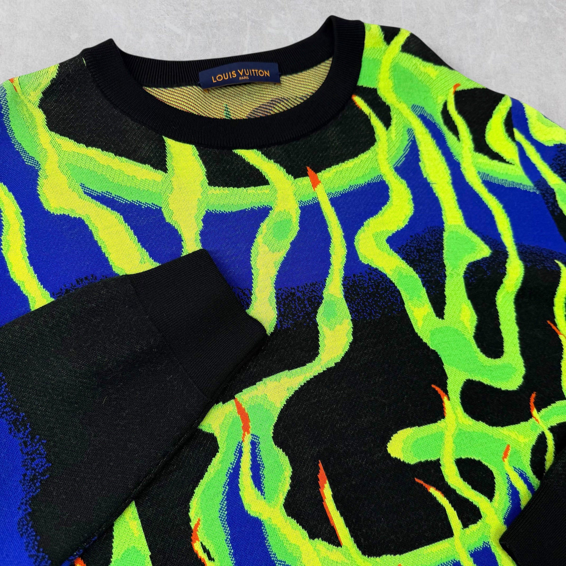 Louis Vuitton Louis Vuitton Flame Graphic Crewneck Sweater XXL Size US XXL / EU 58 / 5 - 3 Thumbnail