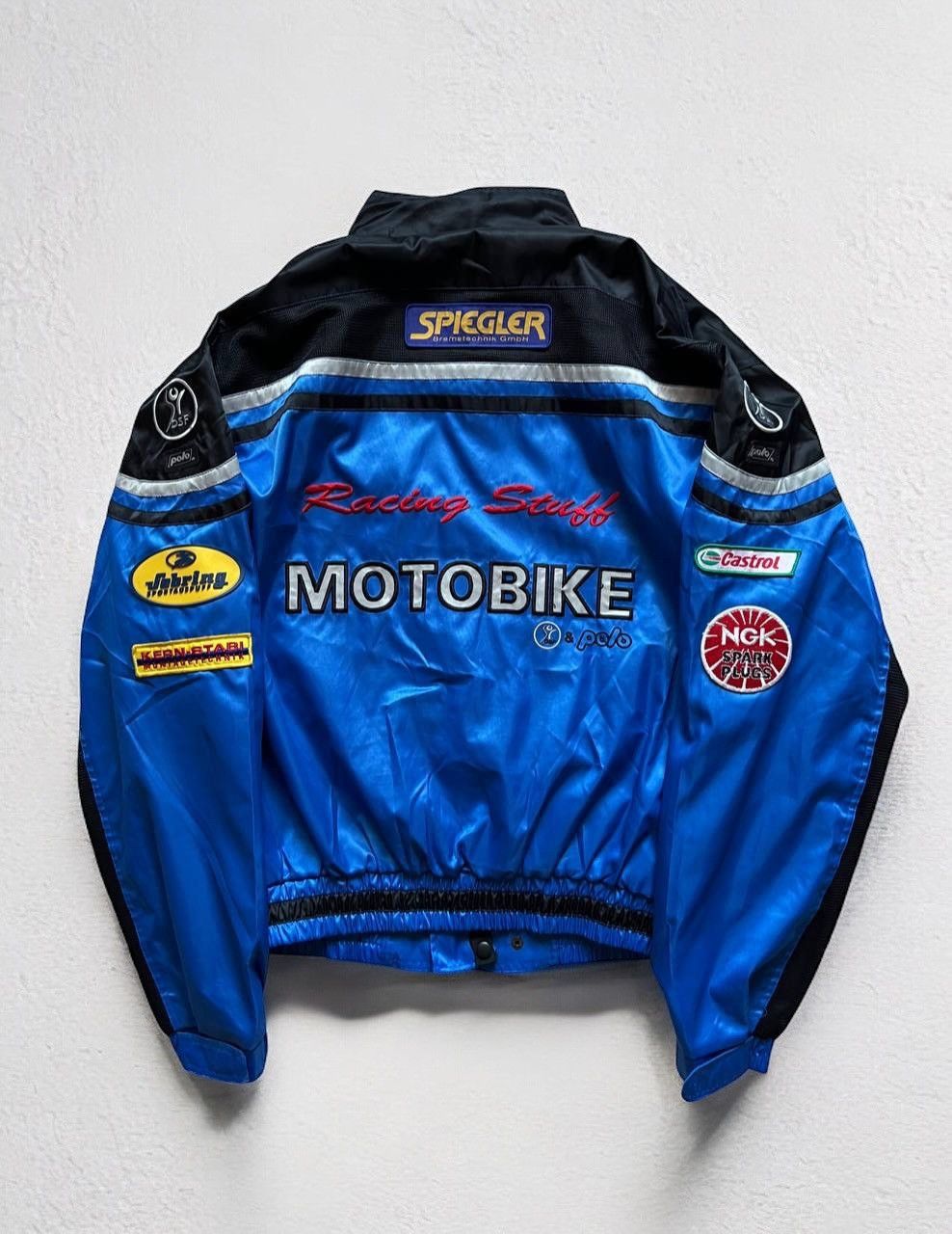 Japanese Brand × Vintage VINTAGE RACING JACKET HIGH SPEED MOTOBIKE PROTECTIVE ARMOR Size US L / EU 52-54 / 3 - 2 Thumbnail