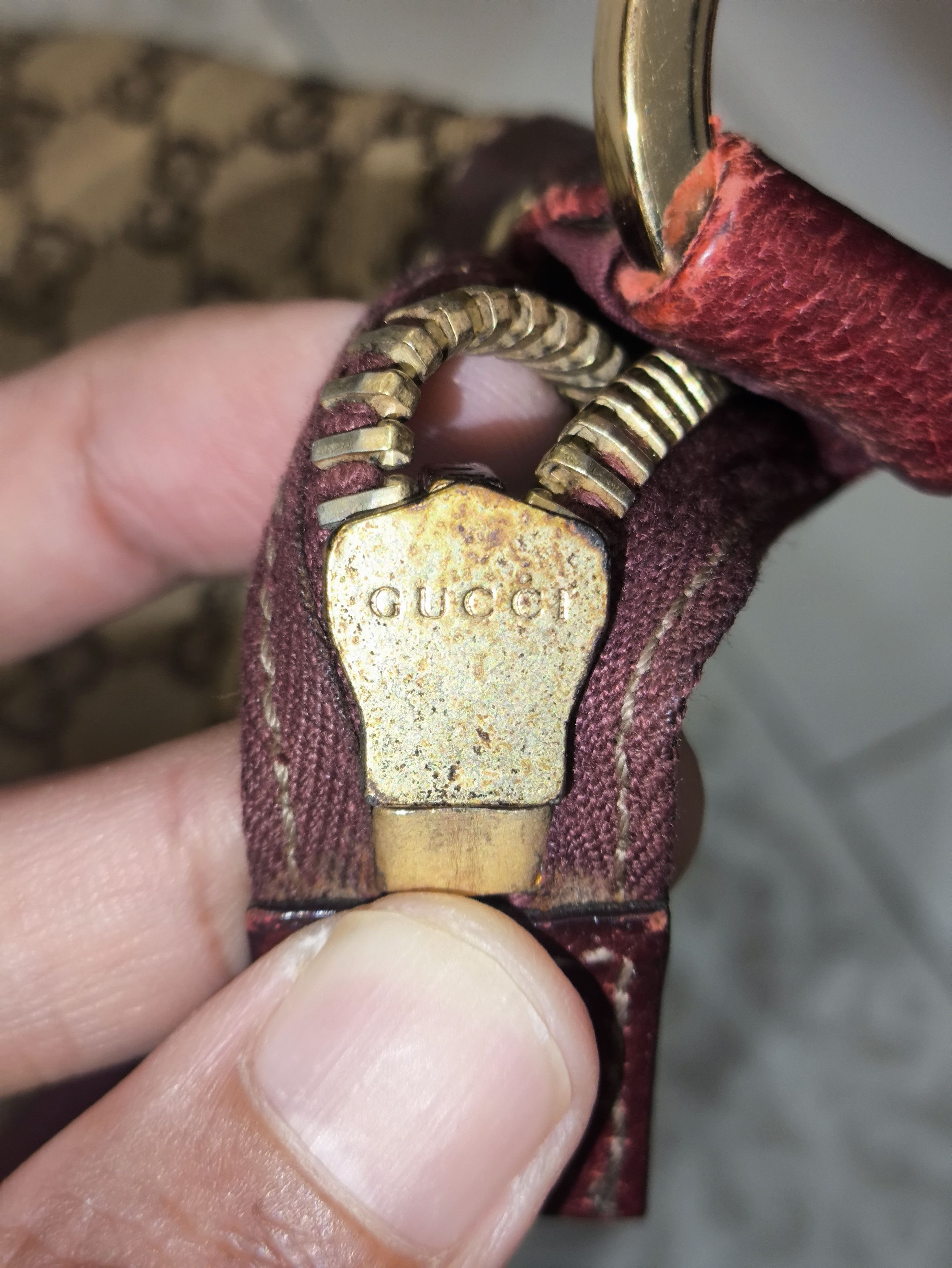 Gucci Gucci GG Canvas Handtasche Red Leinwand Shoulder Bag Size ONE SIZE - 12 Thumbnail