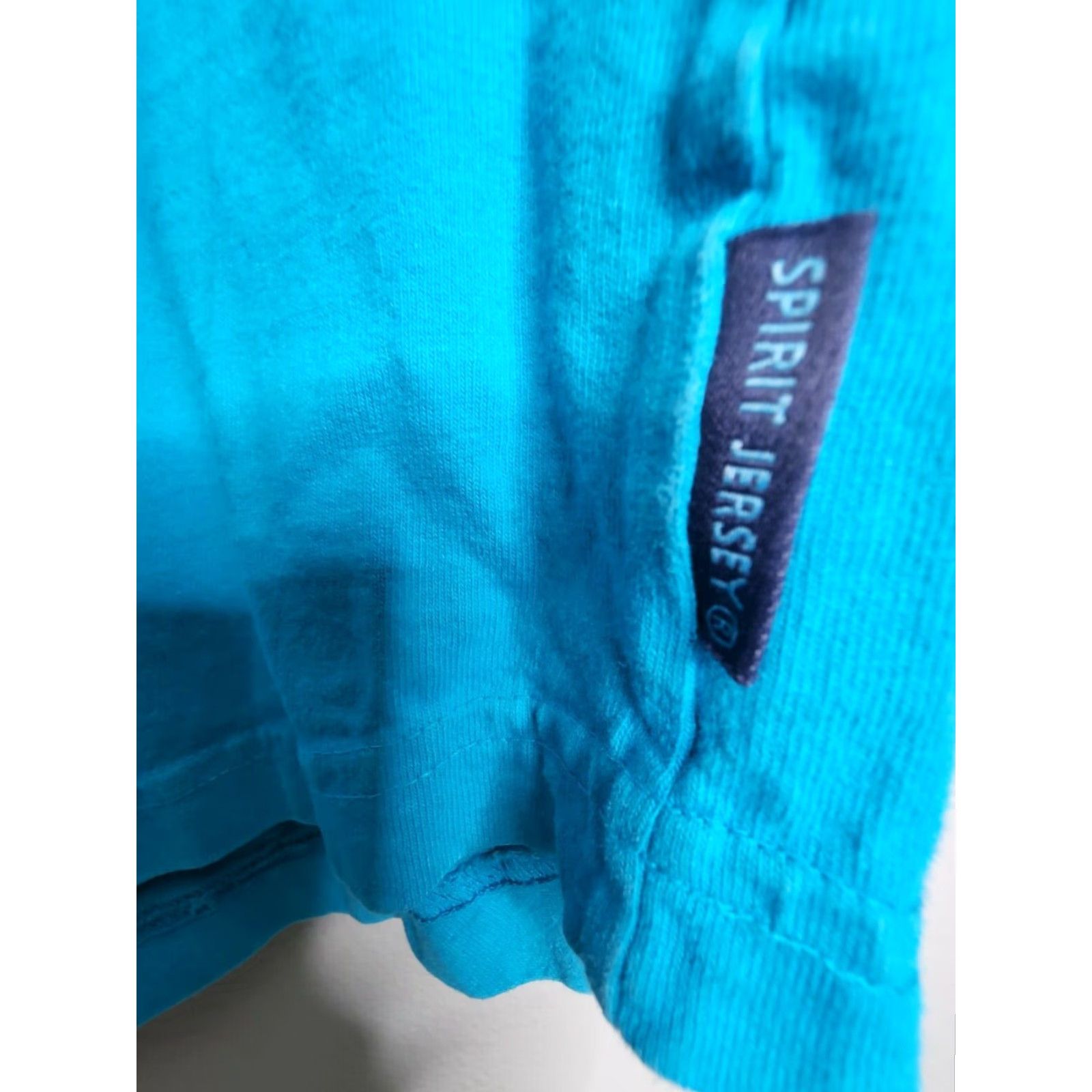 ESPIRIT Spirit Jersey Shirt Womens XS Boca Grande Florida FL Distressed Blue Logo Crew Neck Long Sleeve T-Shirt Relaxed Casual 100% Cotton USA Sports Retro Size XS / US 0-2 / IT 36-38 - 4 Thumbnail