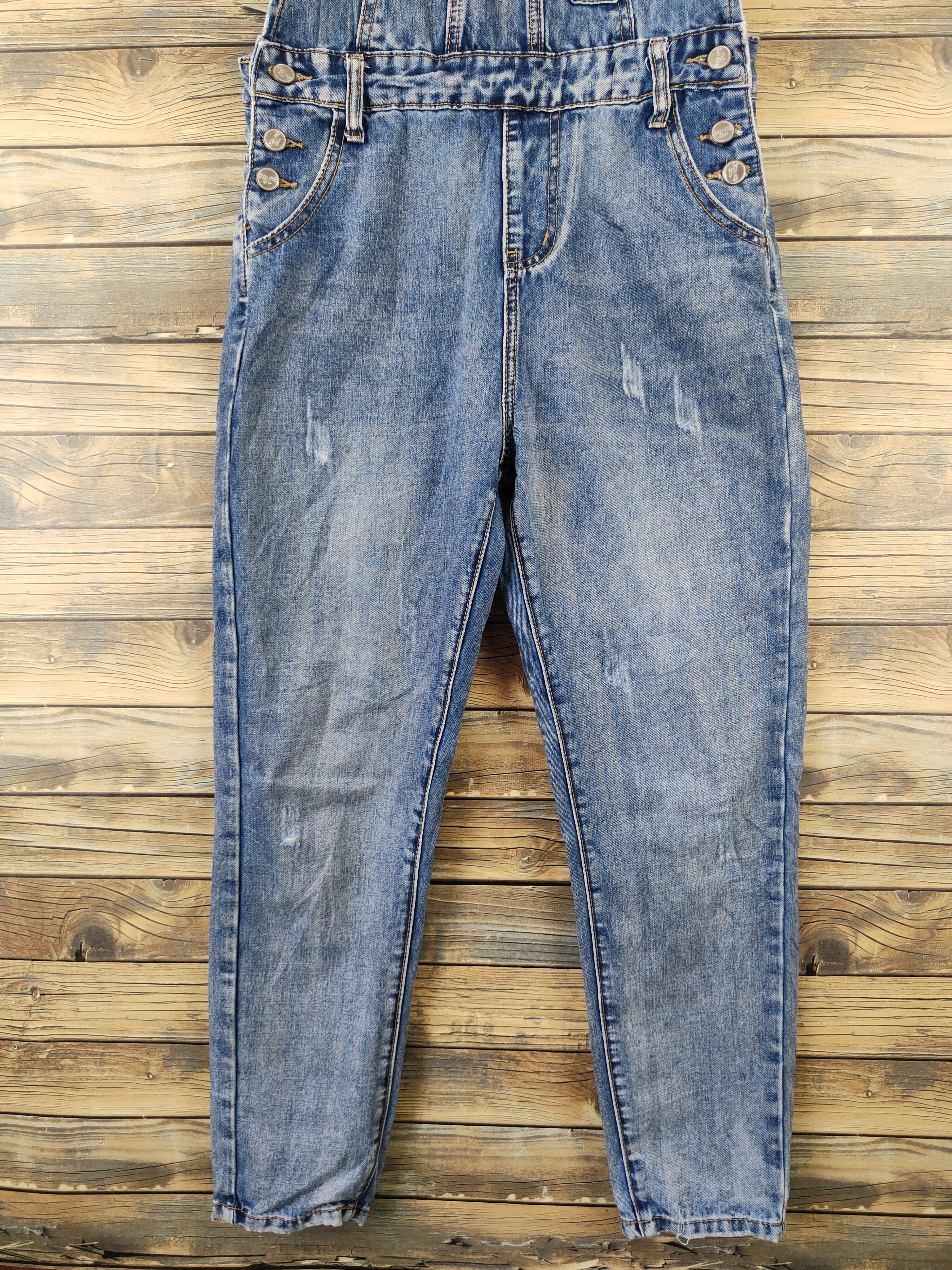 Japanese Brand × Vintage Vintage Japanese Brand Blue Denim Jumpsuits Size 31" - 5 Thumbnail