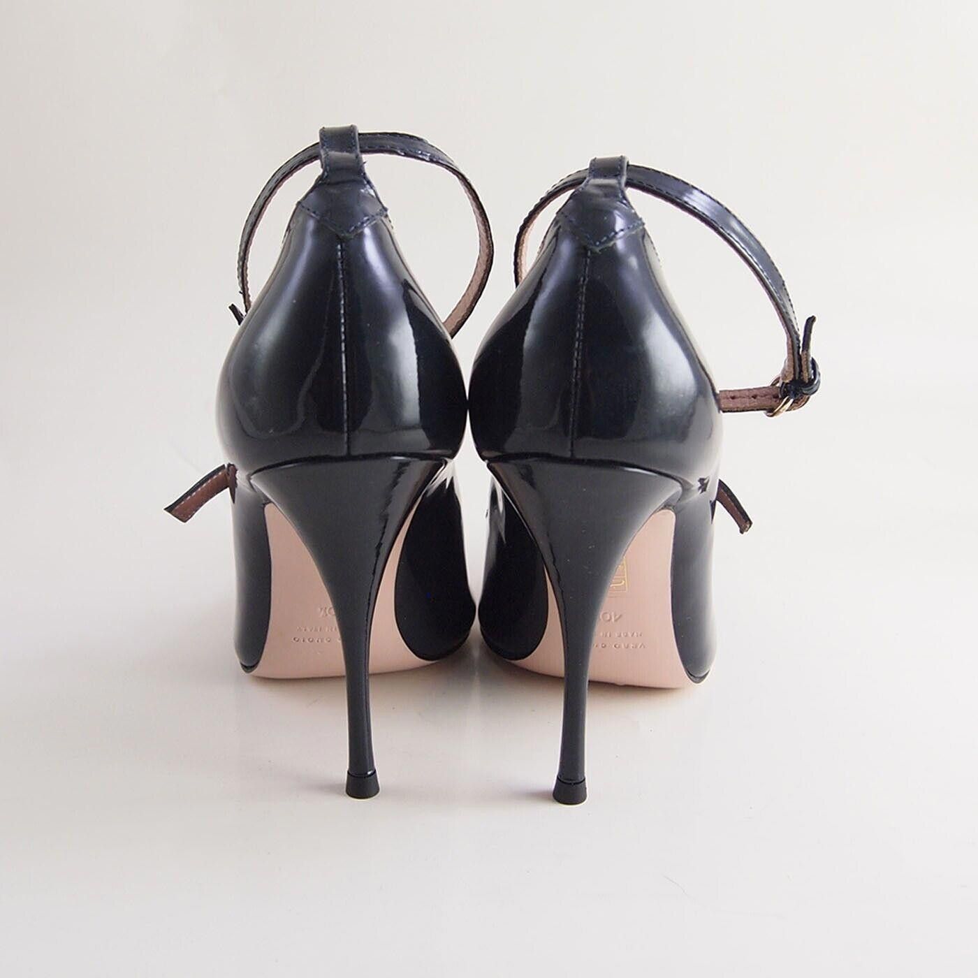 Valentino Red Valentino Heels Blue Patent Leather US 10.5 EU 40.5 Size US 10.5 / IT 40.5 - 6 Thumbnail