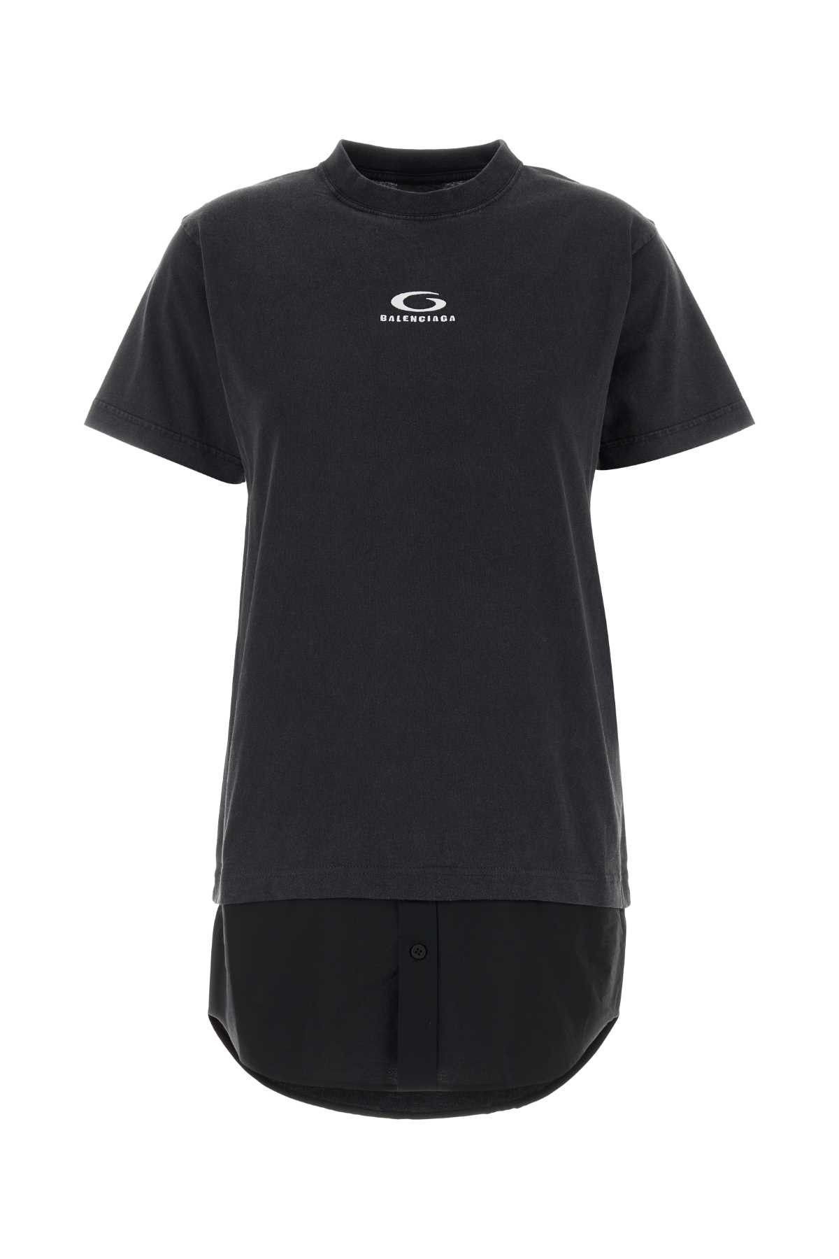 Slate Cotton T-Shirt Dress