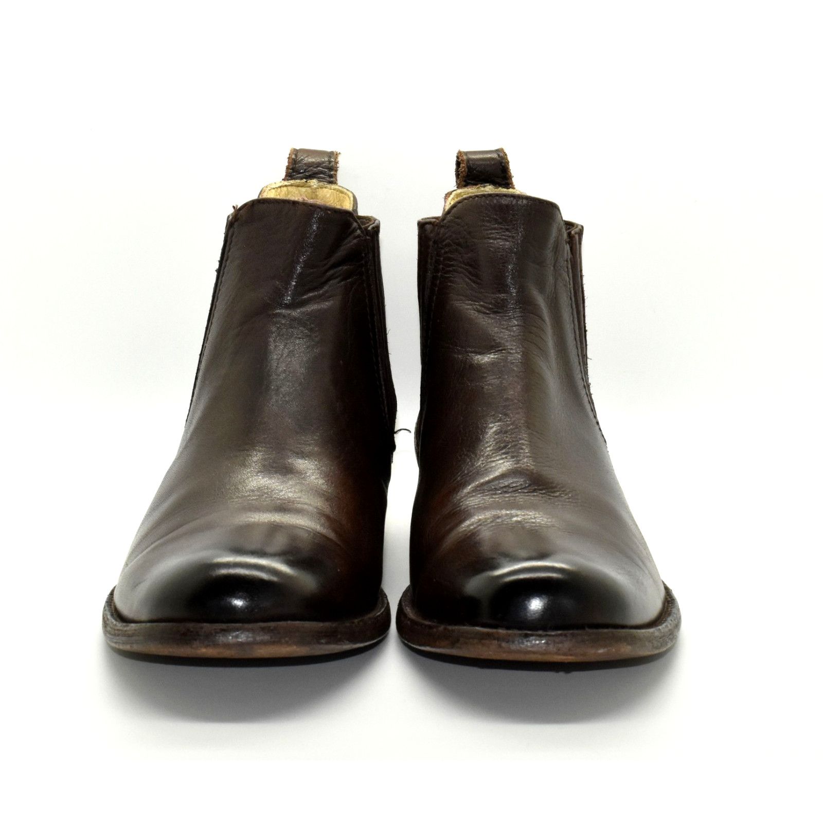 Frye FRYE Phillip Brown Leather Pleated Chelsea Ankle Boots 9.5B Size US 9.5 / IT 39.5 - 4 Thumbnail
