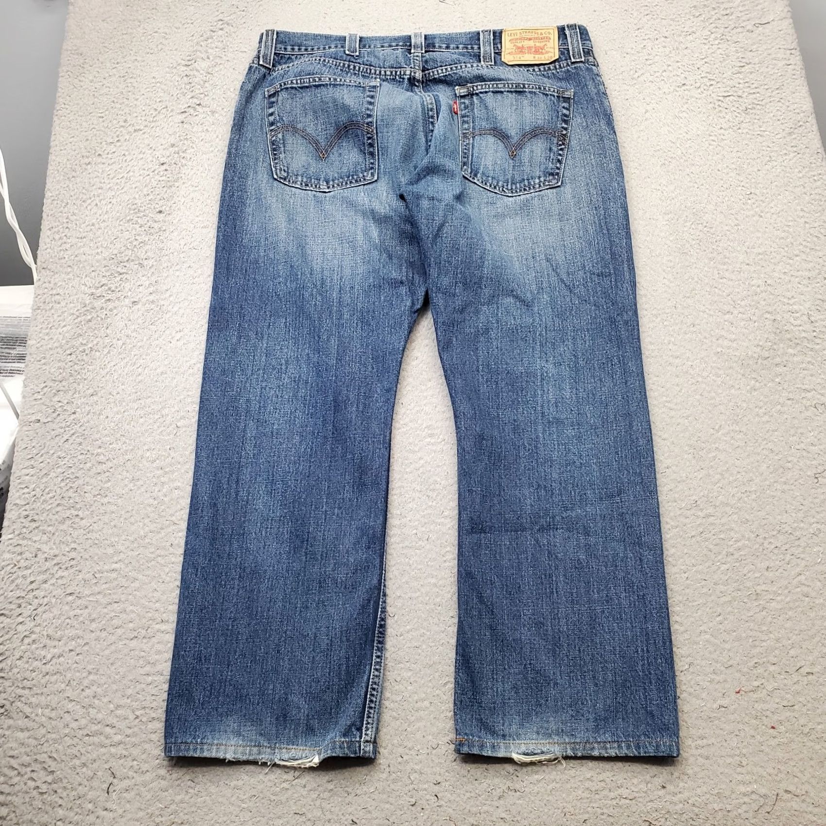 Levi's Levi's 514 Jeans Mens Size 38 Slim Blue Denim 5-Pocket Pockets Straight Leg Size US 38 / EU 54 - 2 Thumbnail